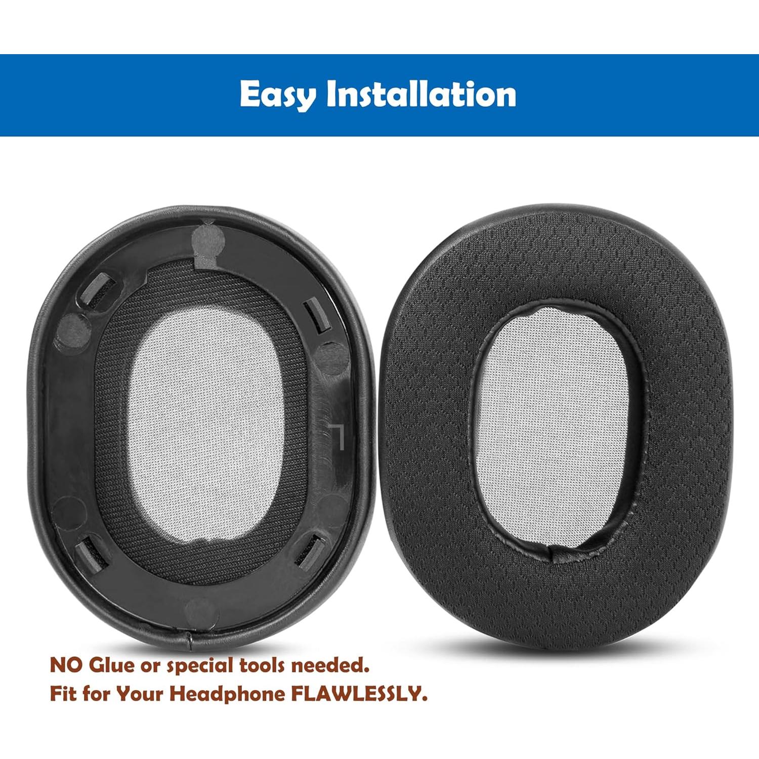 Almohadillas de Reemplazo Plantronics RIG 500 PRO HX/HA/HC - Espuma Viscoelástica Negra