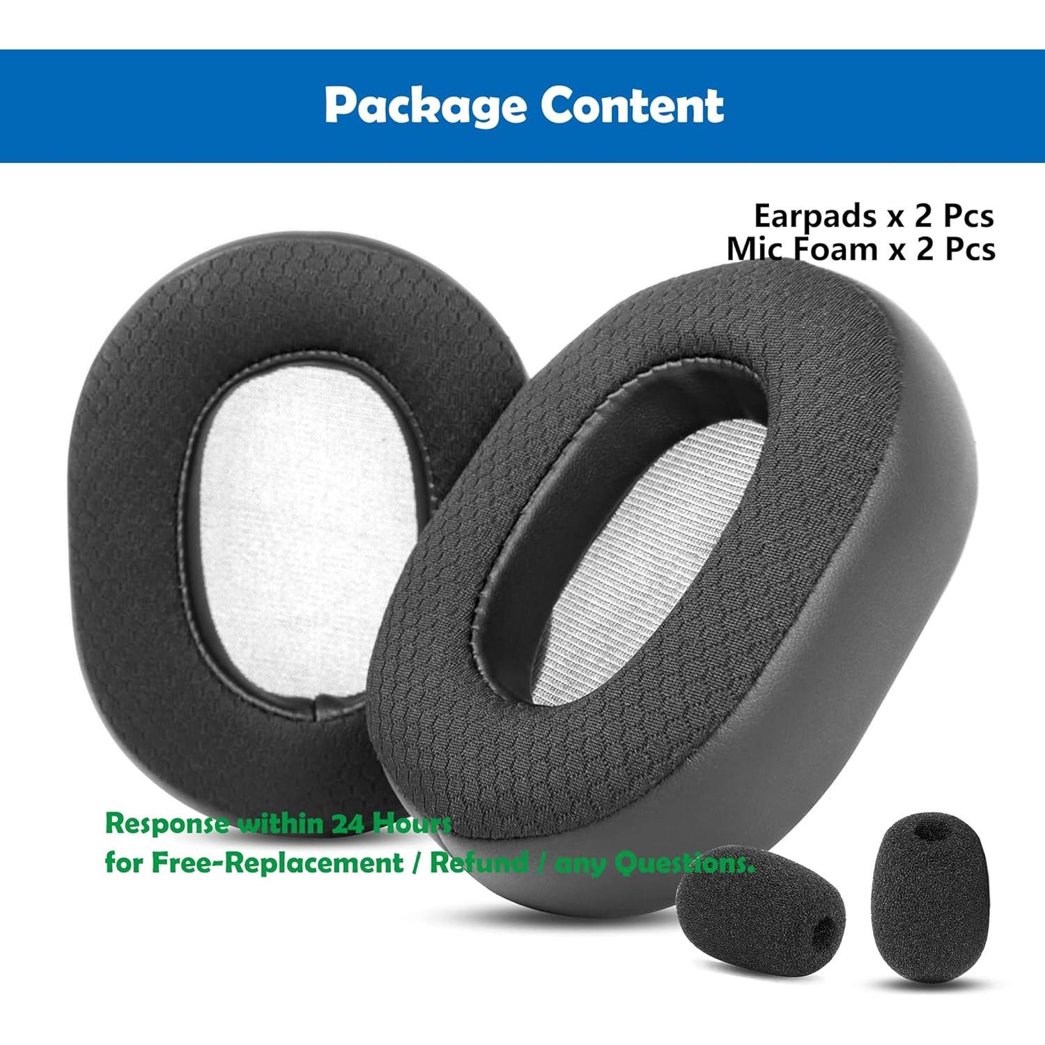 Almohadillas de Reemplazo Plantronics RIG 500 PRO HX/HA/HC - Espuma Viscoelástica Negra