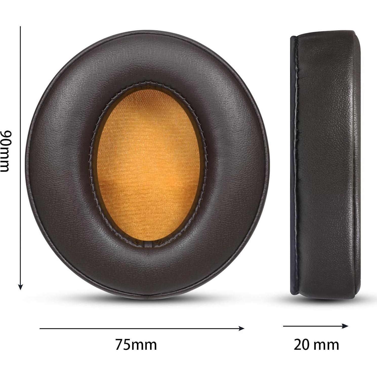 Almohadillas de Repuesto Joghaw para Auriculares Sennheiser Momentum 2.0 - Espuma de Memoria y Cuero de Proteína