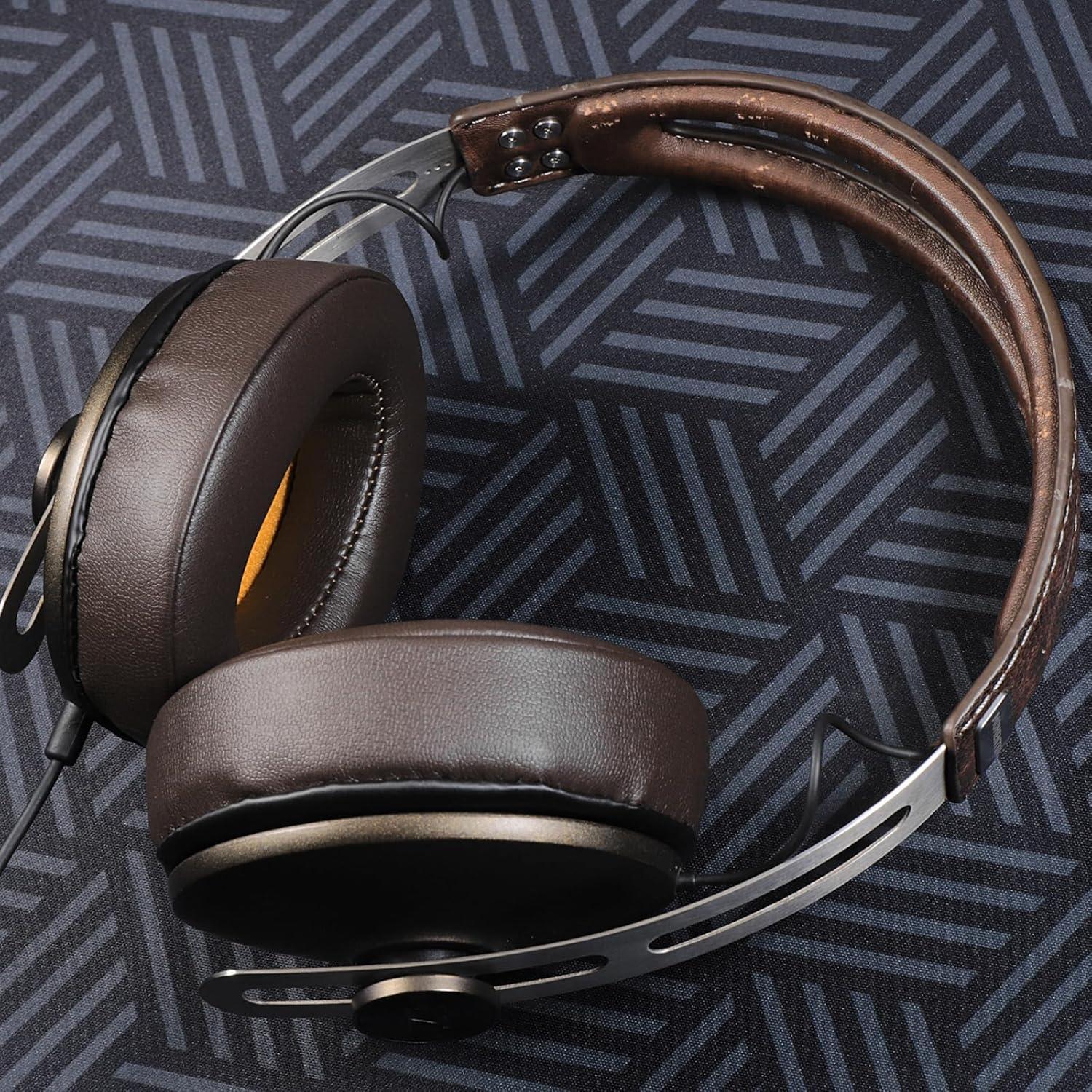 Almohadillas de Repuesto Joghaw para Auriculares Sennheiser Momentum 2.0 - Espuma de Memoria y Cuero de Proteína