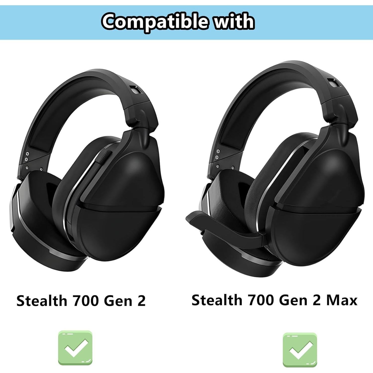 Almohadillas de Reemplazo TaiZiChangQin para Auriculares Turtle Beach Stealth 700 Gen 2