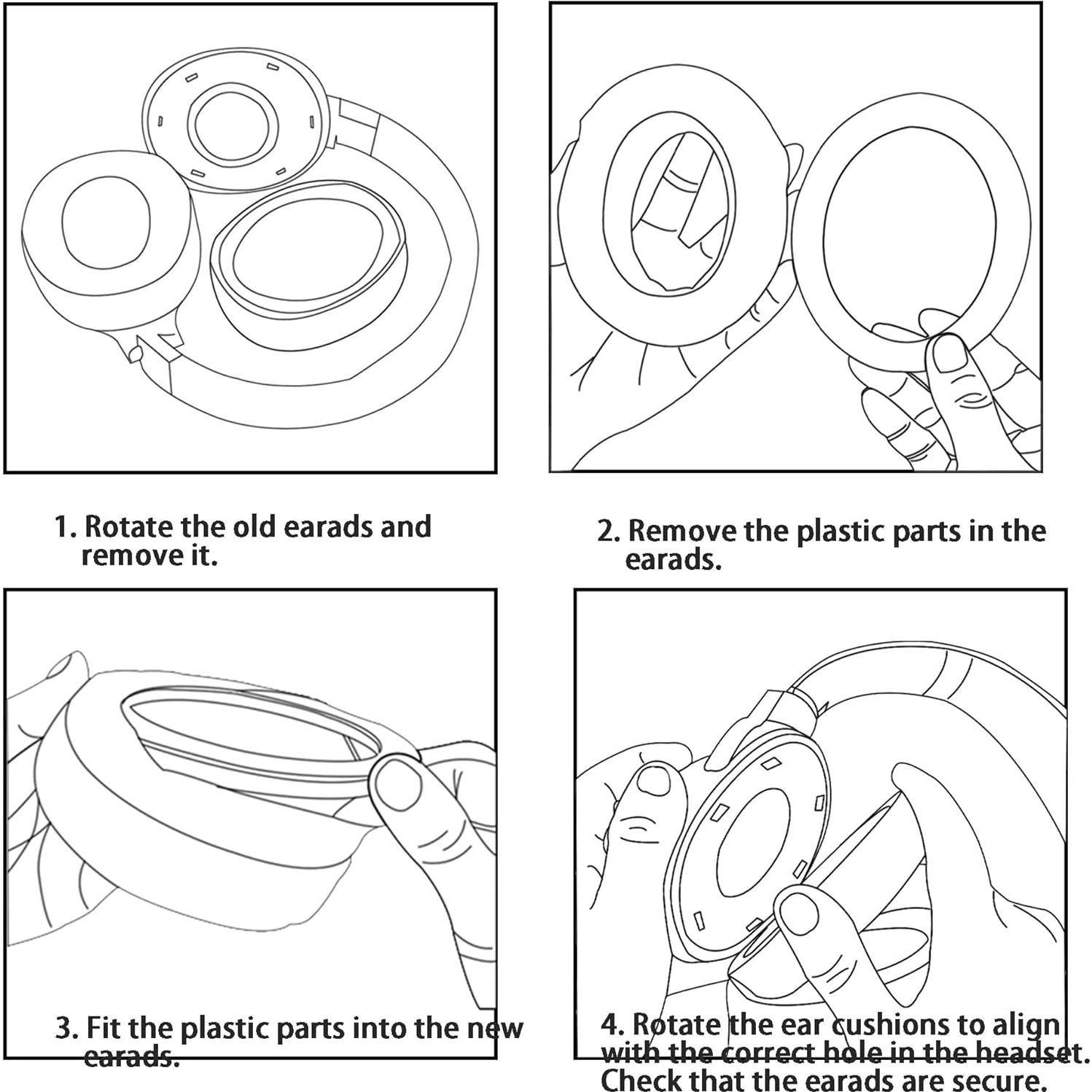 Almohadillas de Reemplazo Turtle Beach Elite Pro 7.1DTS - Tela Suave