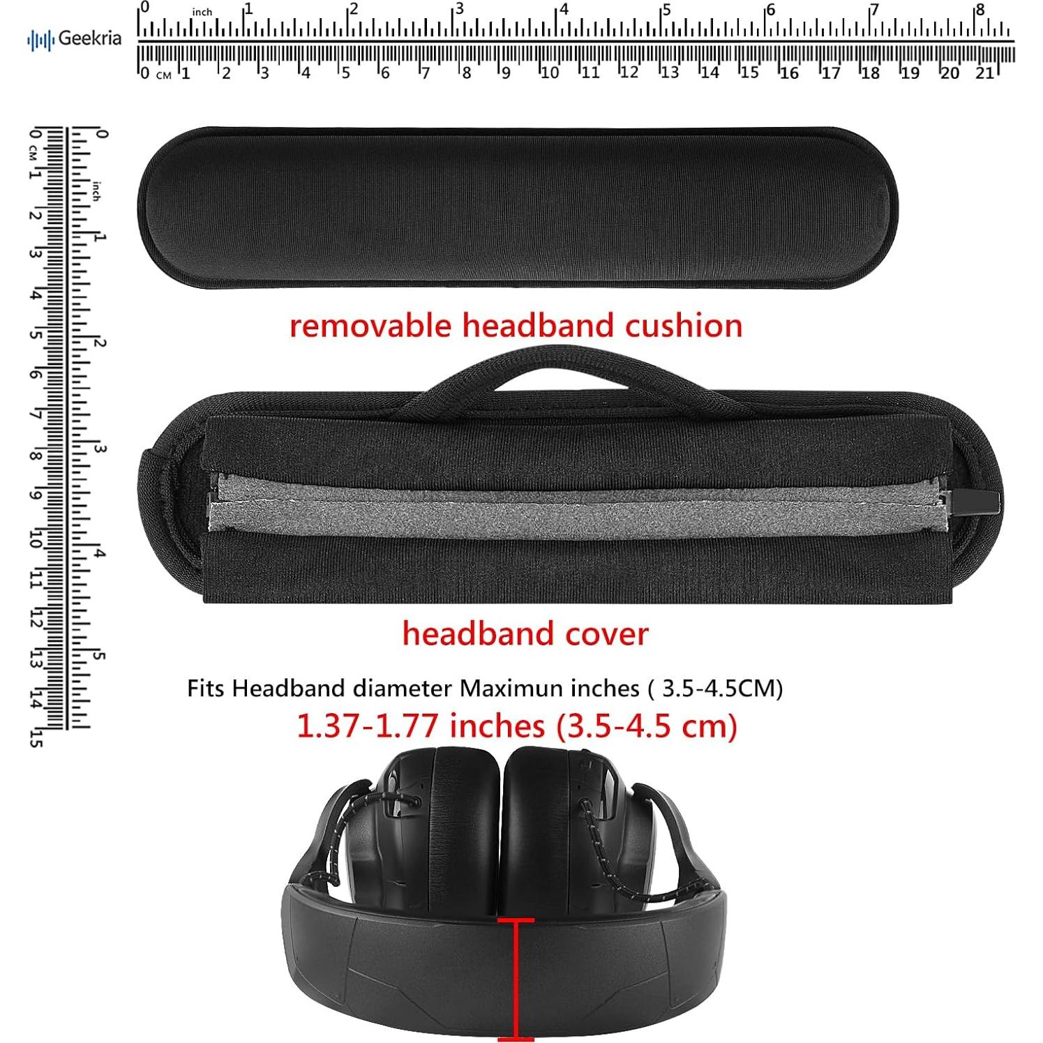 Cubierta de Banda para Auriculares GEEKRIA con Velcro 21x5 cm