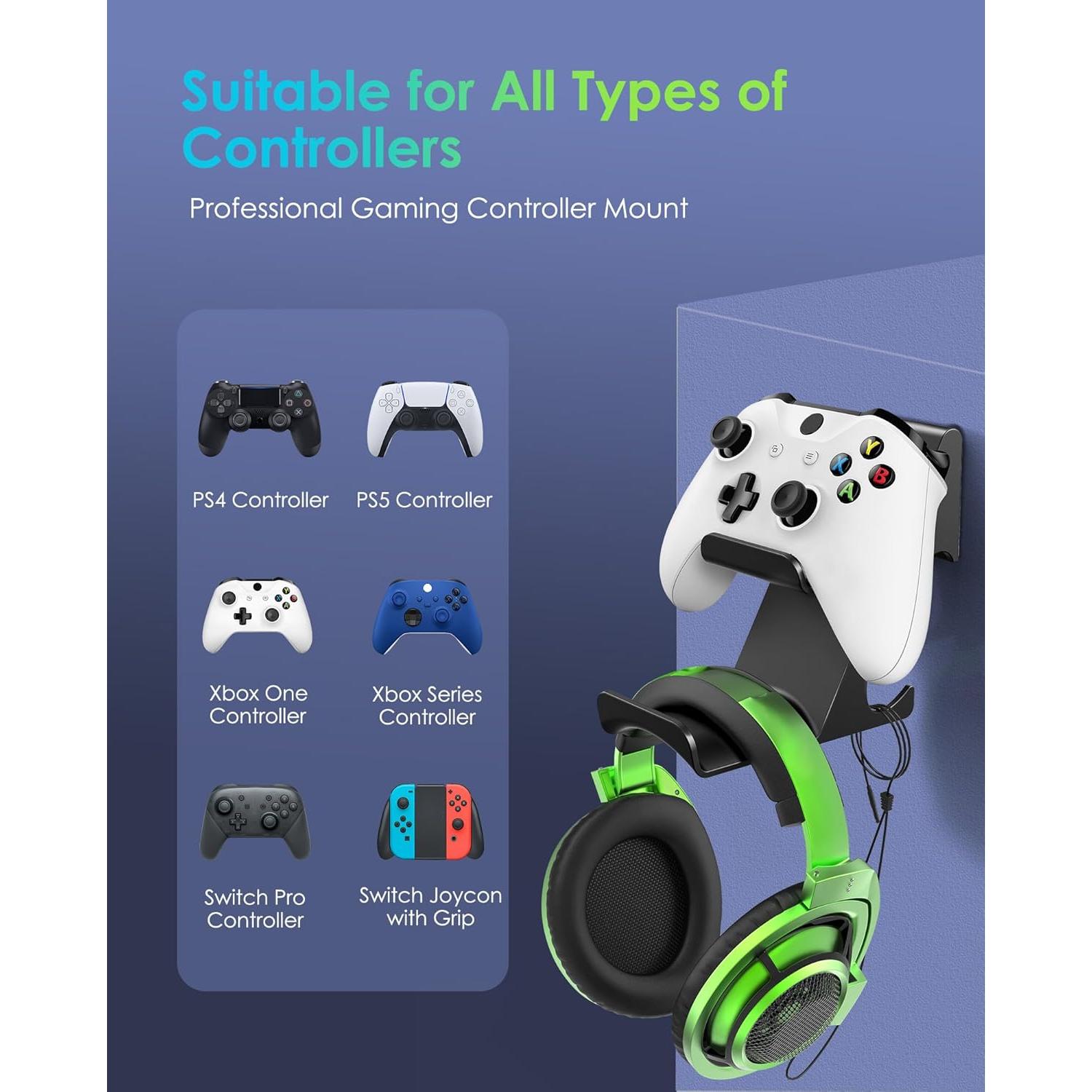 Soporte para Controlador y Auriculares 6amLifestyle Negro