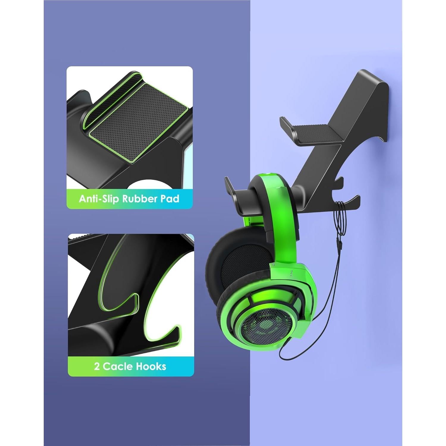 Soporte para Controlador y Auriculares 6amLifestyle Negro