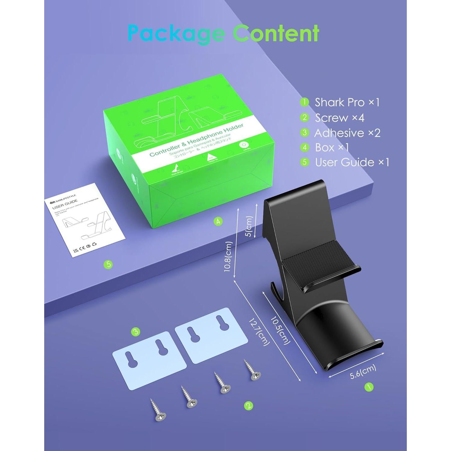 Soporte para Controlador y Auriculares 6amLifestyle Negro