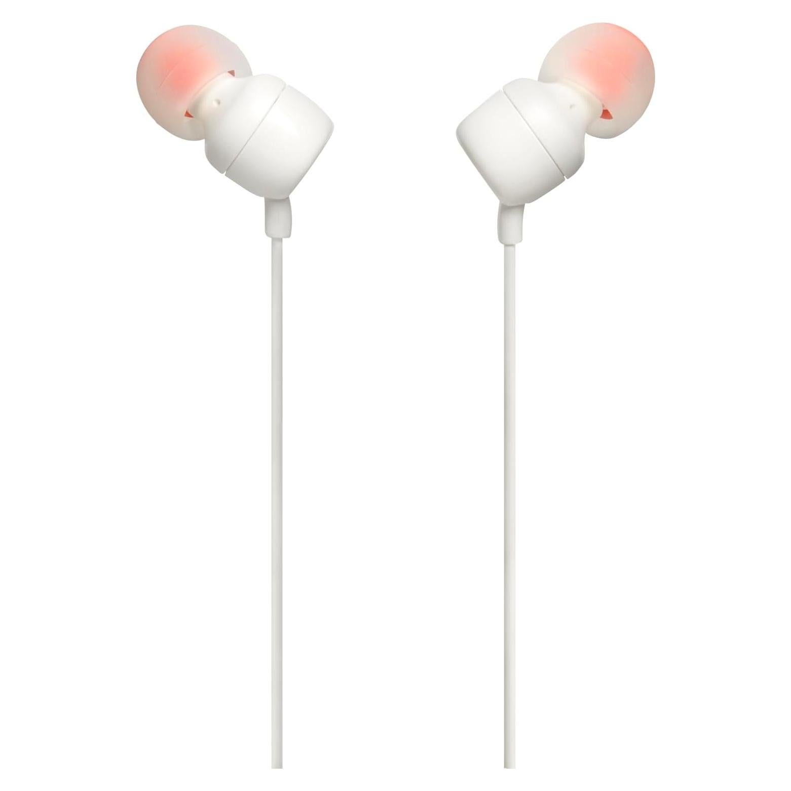 Auriculares In-Ear JBL Tune 110 Blanco, Sonido Pure Bass