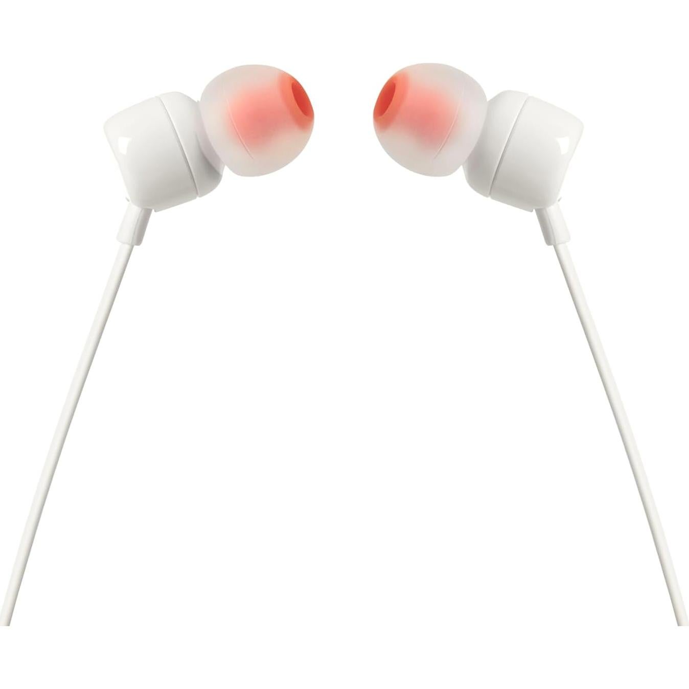 Auriculares In-Ear JBL Tune 110 Blanco, Sonido Pure Bass