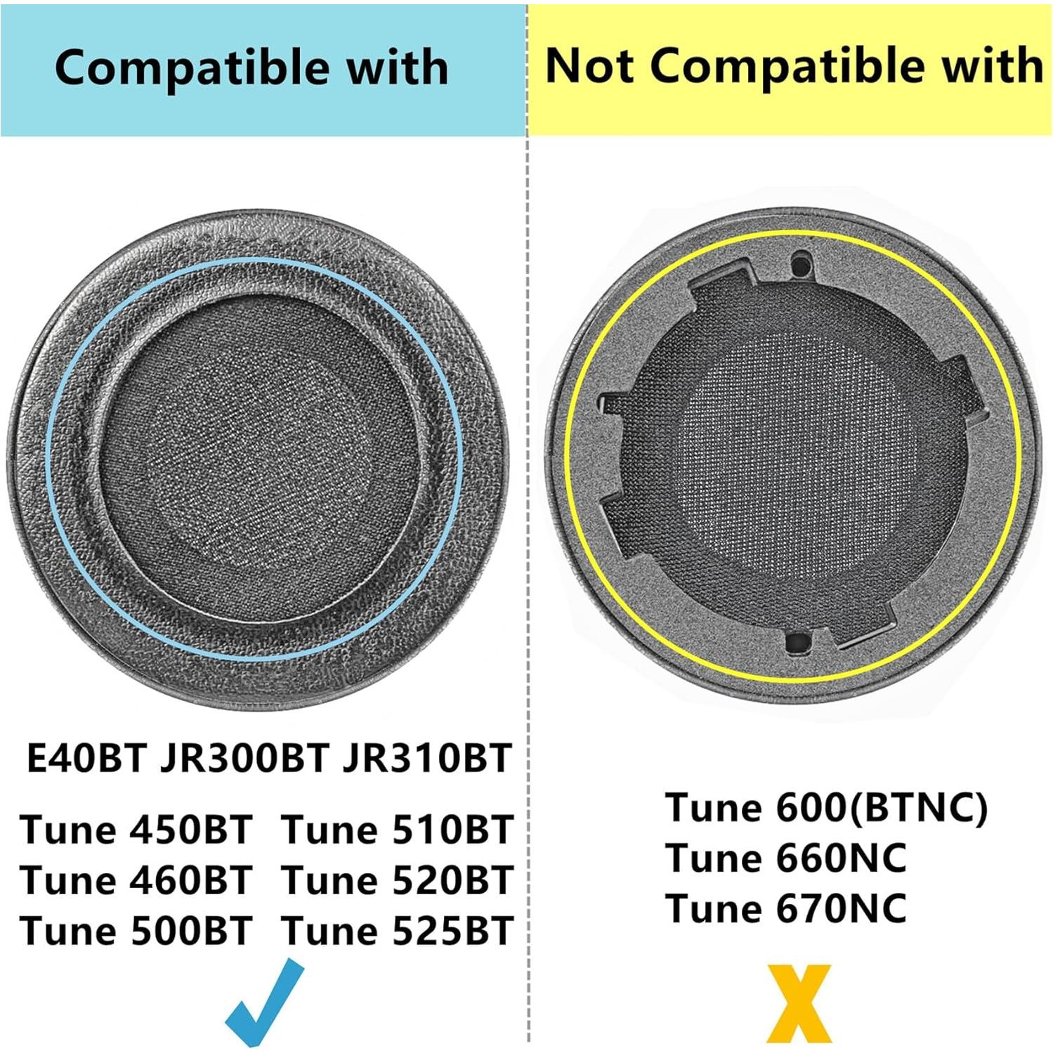 Almohadillas de Reemplazo TaiZiChangQin para JBL Tune 450BT/460BT/500BT