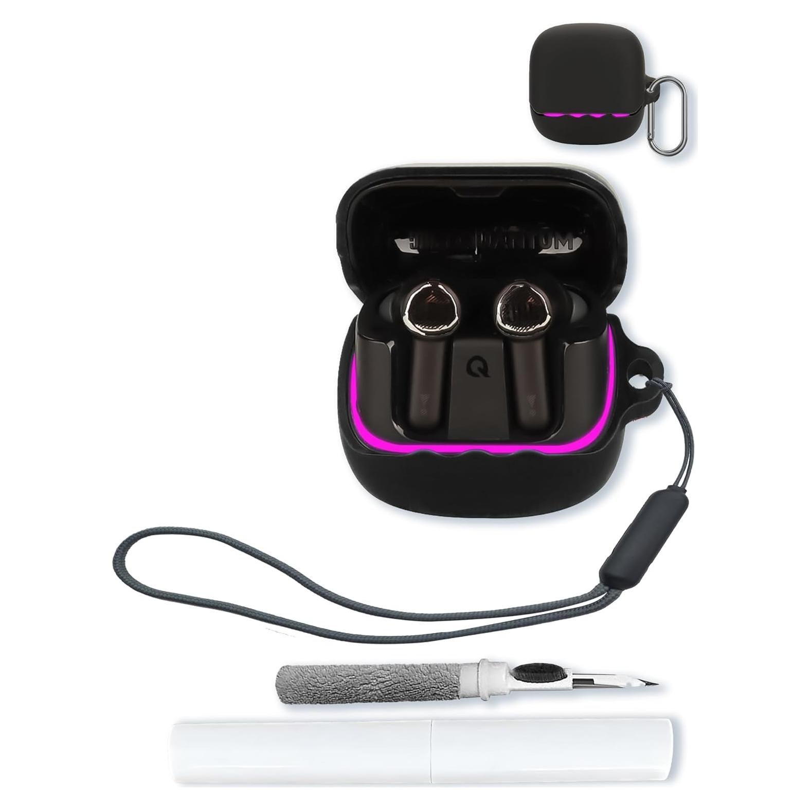 Funda de Silicona BOVUGAC para JBL Quantum Beam TWS - Negro