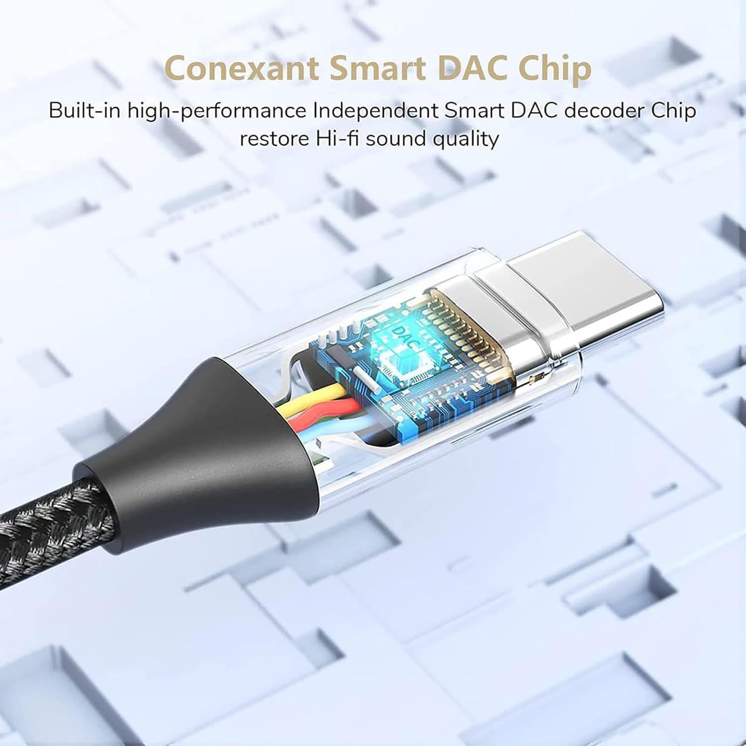 Adaptador USB C a 3.5mm Tek Styz - 2 Pack Negro