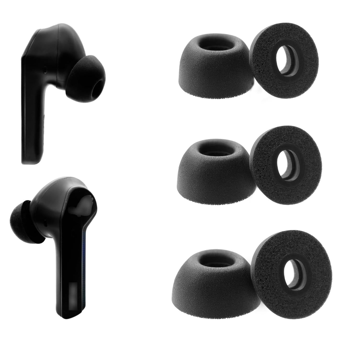 Puntas de Espuma de Memoria Klowcok para Auriculares ASUS ROG Cetra - 3 Pares S/M/L