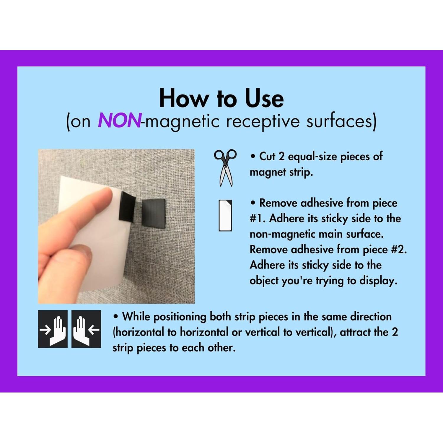 Tira Magnética Adhesiva Dowling 2.54 cm x 3.05 m para Manualidades