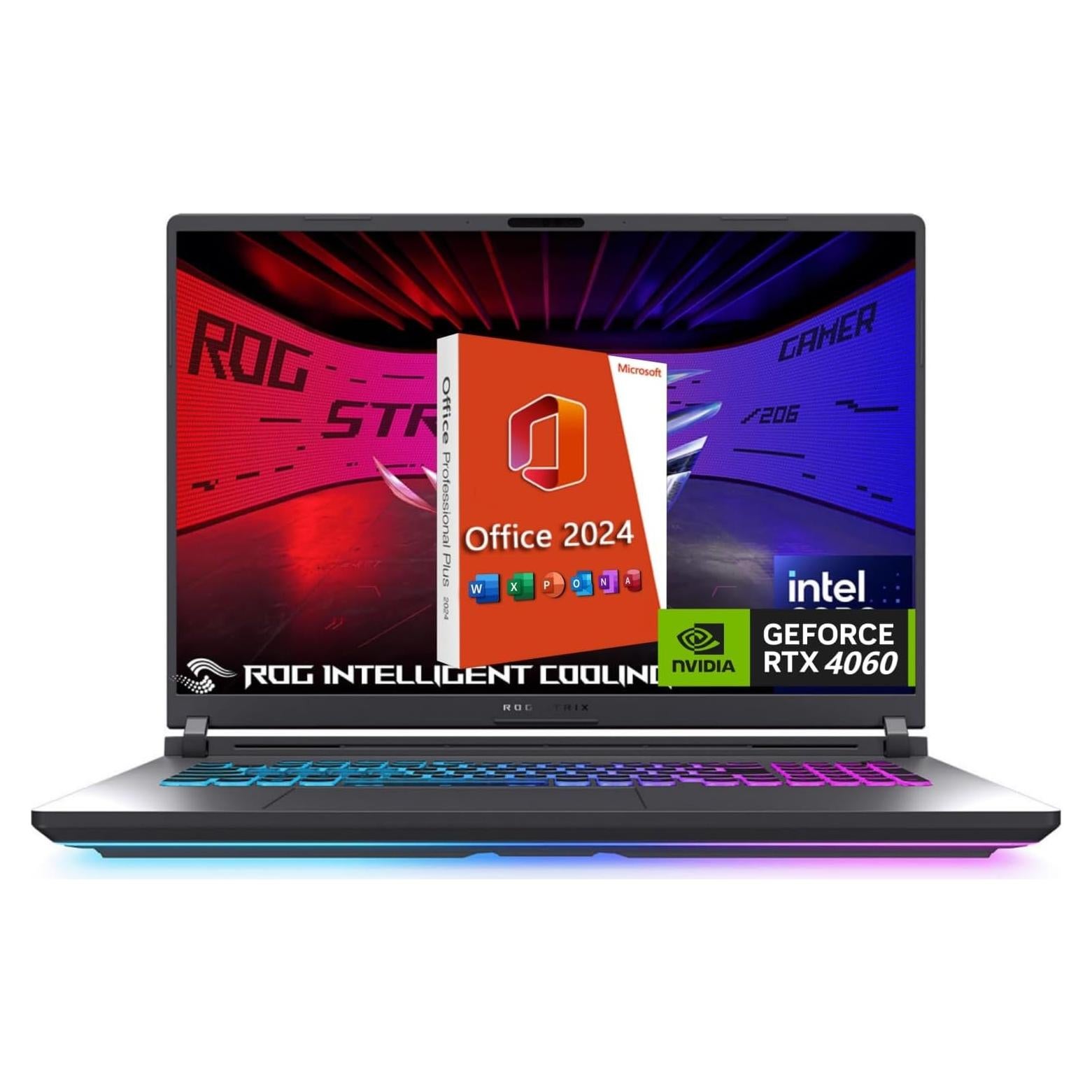 Laptop para Juegos ASUS ROG Strix G16, Intel i9, RTX 4060, 64GB RAM, 2TB SSD