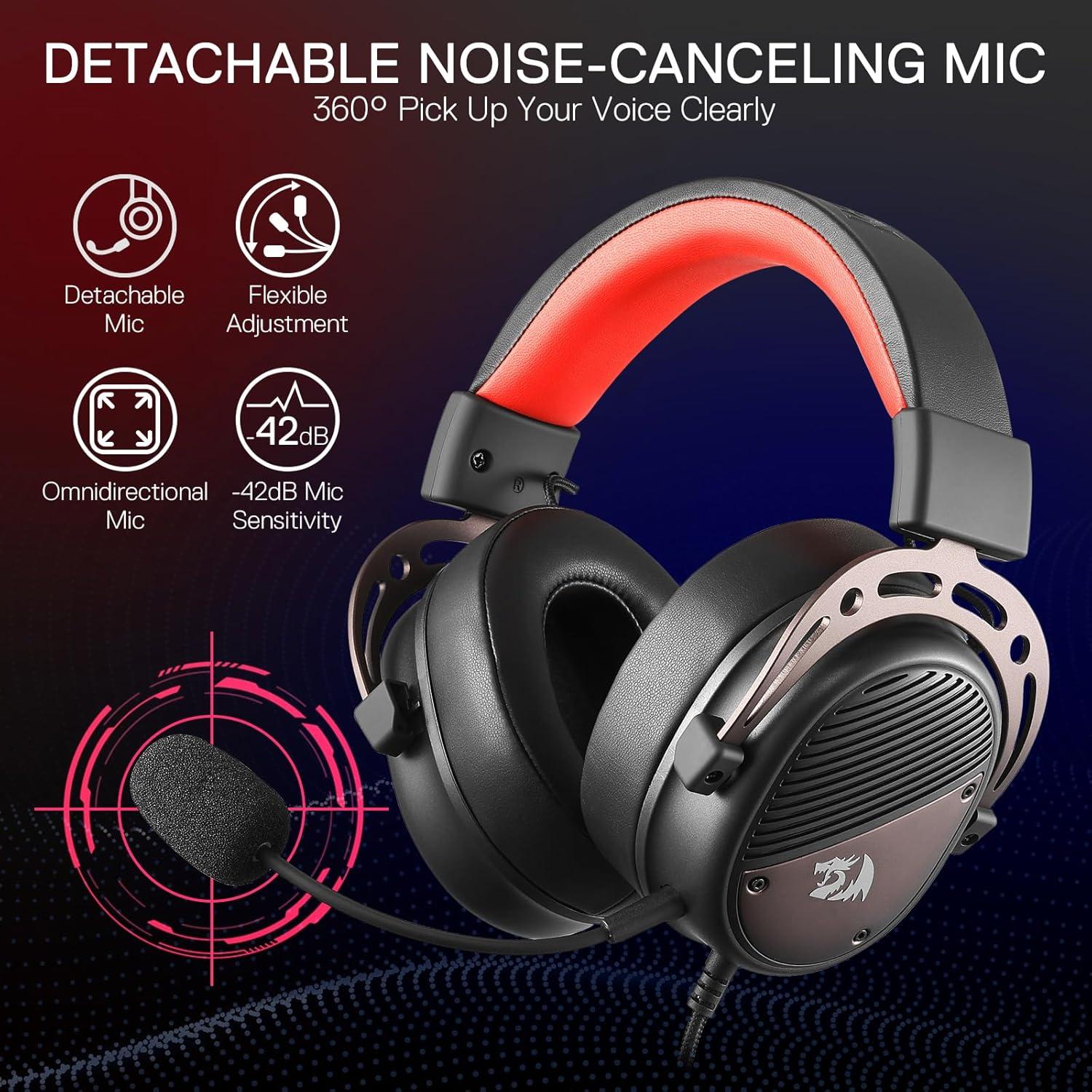 Auriculares Gaming Redragon H730 USB 53mm Sonido 360° PC/PS4/PS5
