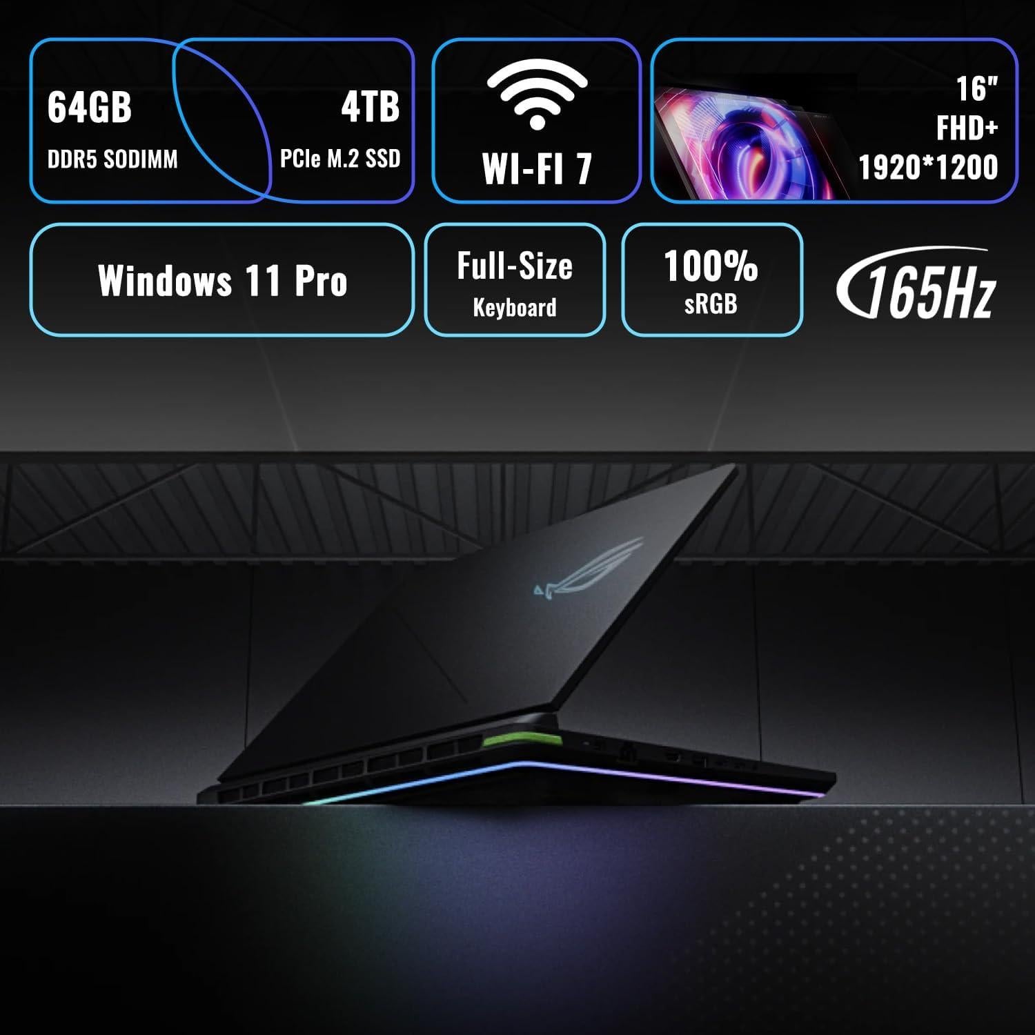 ASUS ROG Strix G16 Portátil Gaming i7-14650HX 64GB 2TB SSD