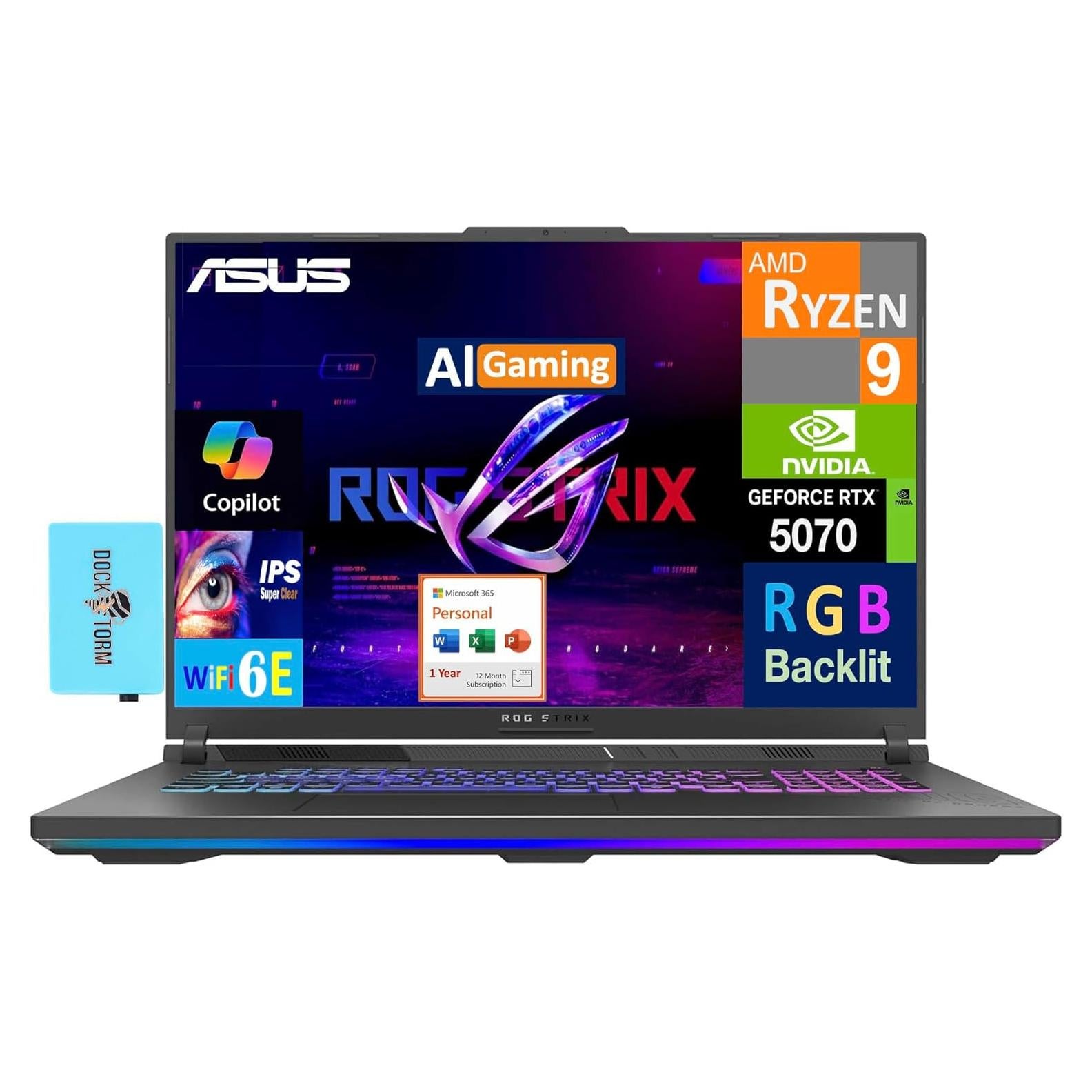 Laptop ASUS ROG Strix G18 18" WQXGA Ryzen 9 16GB 2TB RTX 5070