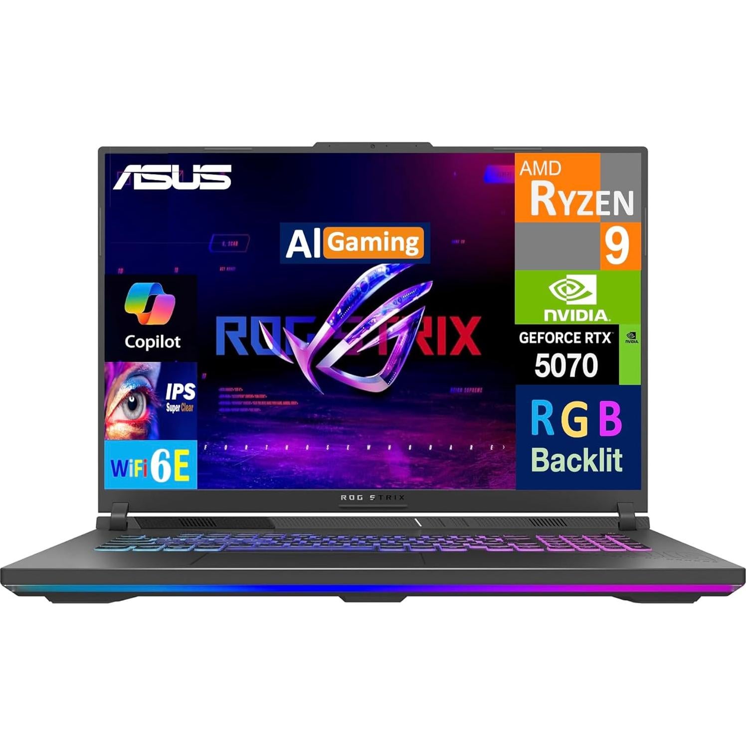 Laptop ASUS ROG Strix G18 18" WQXGA Ryzen 9 16GB 2TB RTX 5070