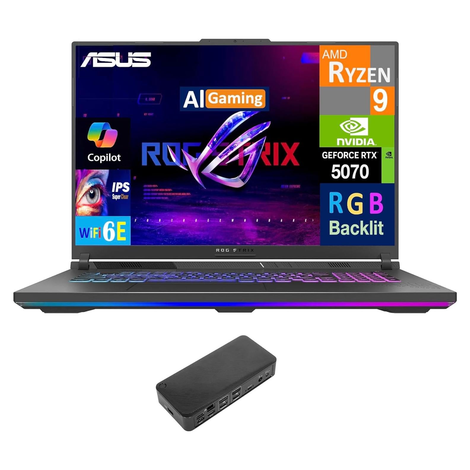 Laptop ASUS ROG Strix G18 18" WQXGA 240Hz Ryzen 9 16GB 2TB