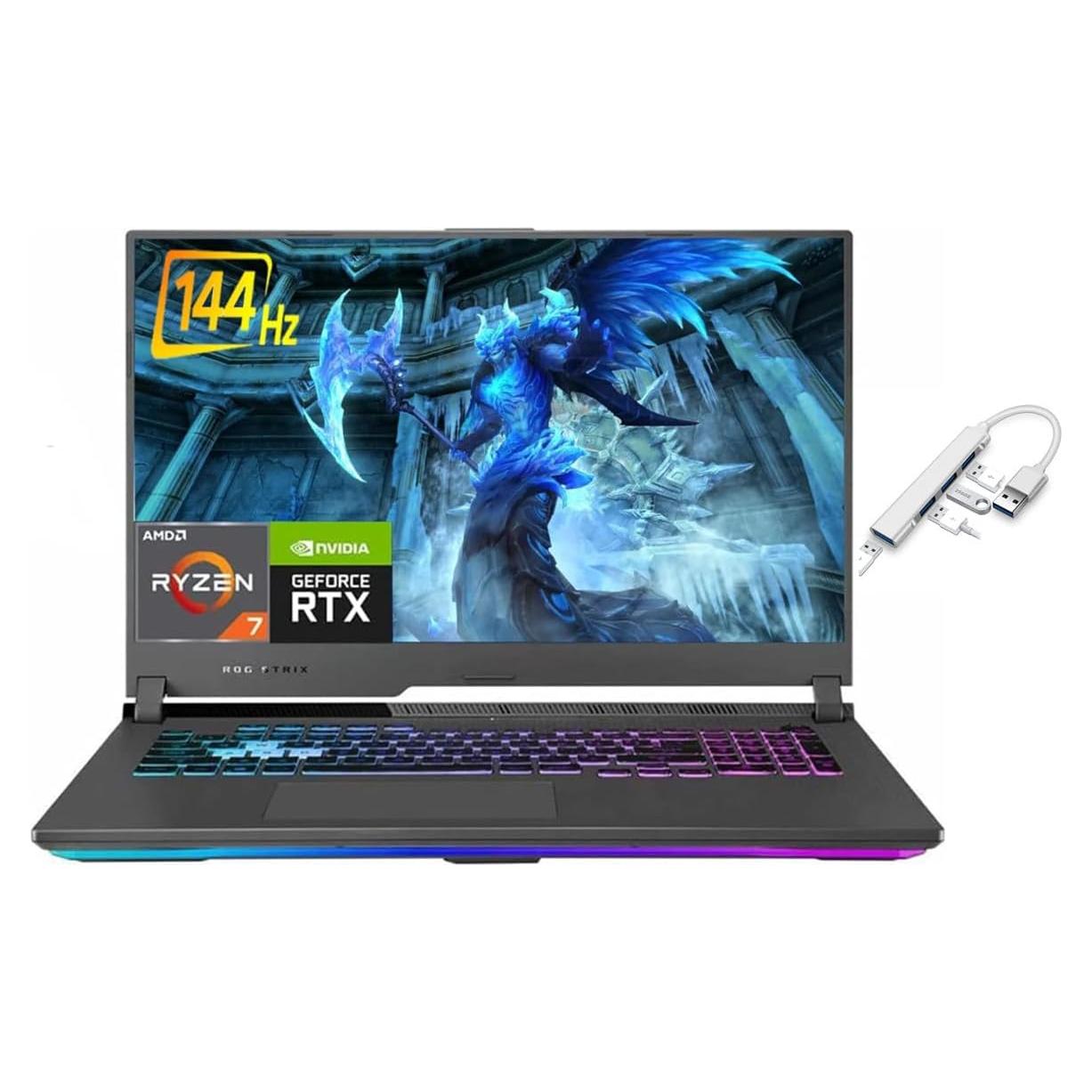 Laptop para Juegos ASUS ROG Strix 17.3" Ryzen 7 32GB 512GB RTX 3060