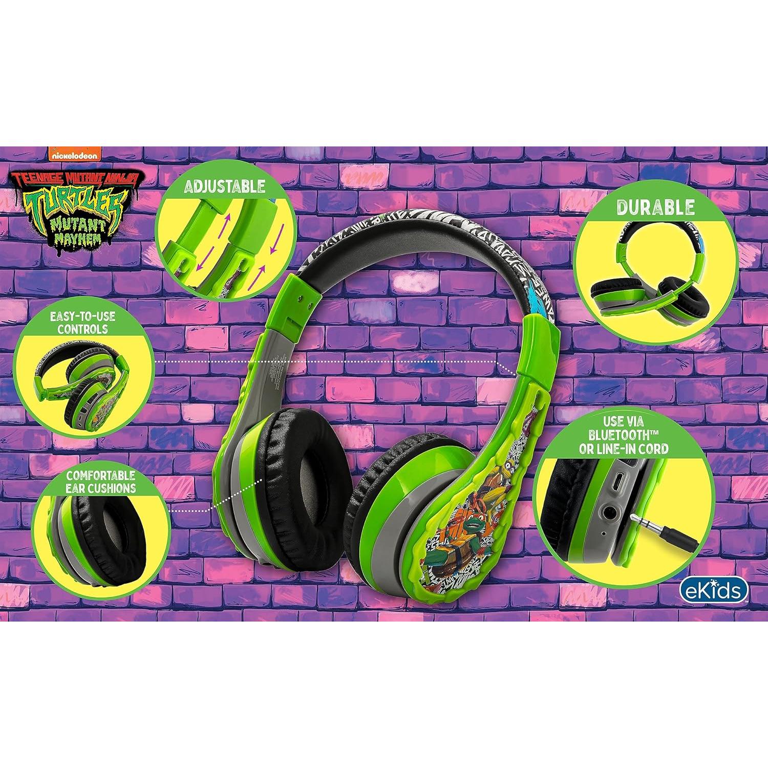 Auriculares Inalámbricos KIDdesigns TM-B52 Tortugas Ninja