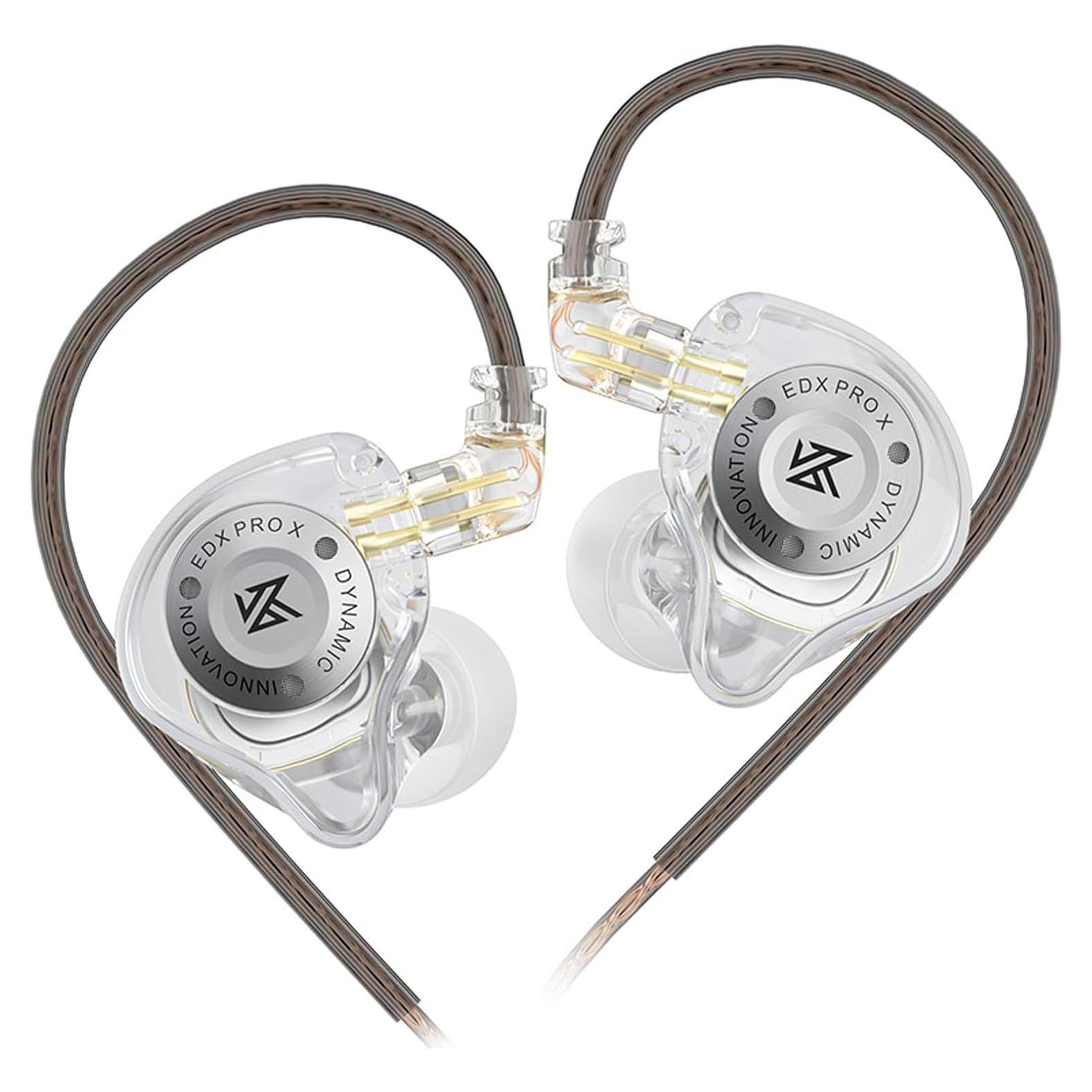 Auriculares Intrauditivos KZ EDX Pro X HiFi 10mm Transparente