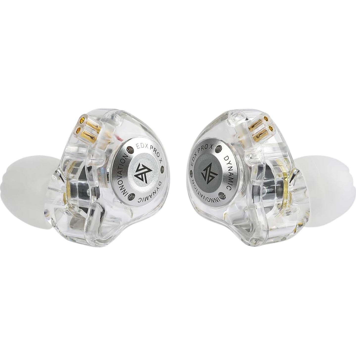 Auriculares Intrauditivos KZ EDX Pro X HiFi 10mm Transparente