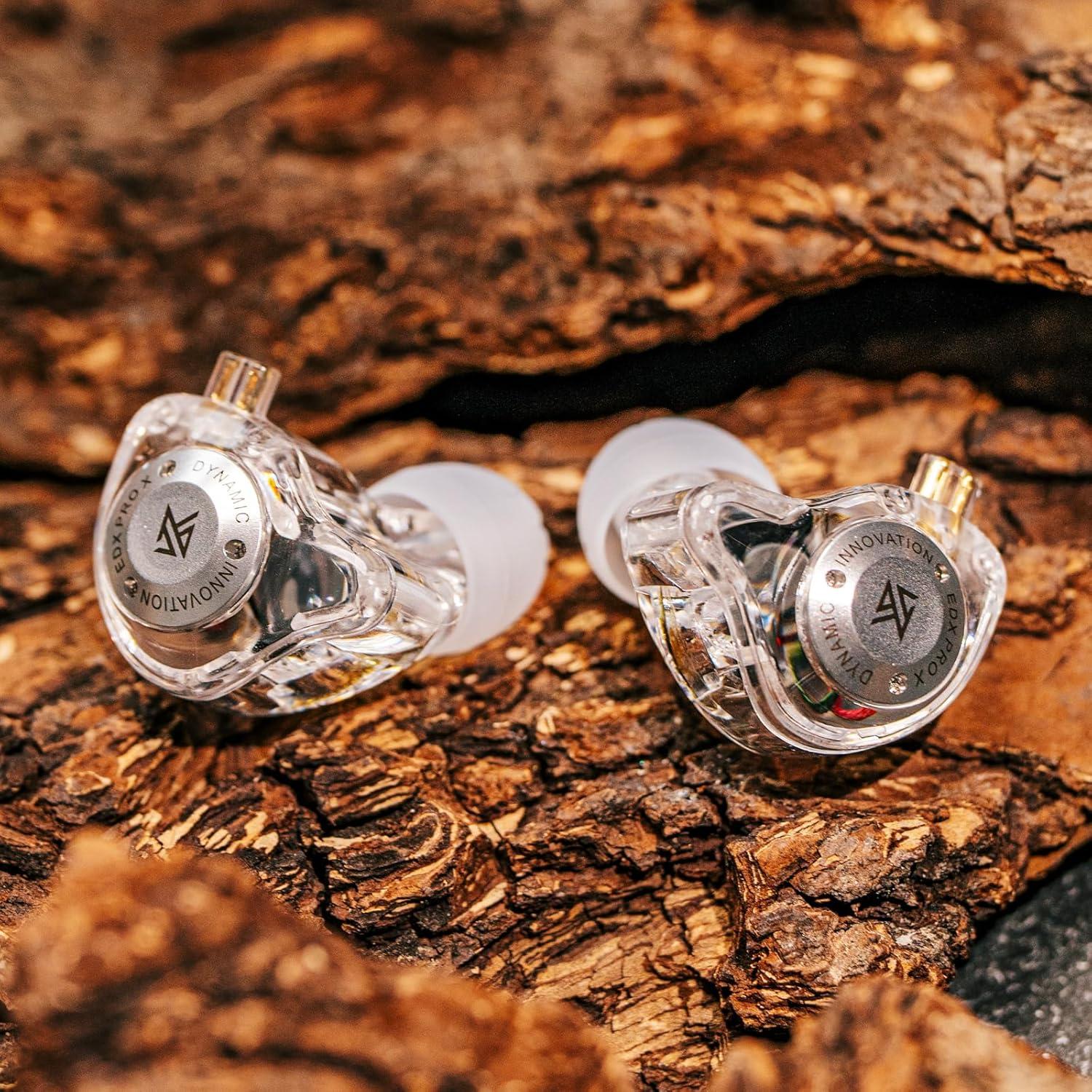 Auriculares Intrauditivos KZ EDX Pro X HiFi 10mm Transparente