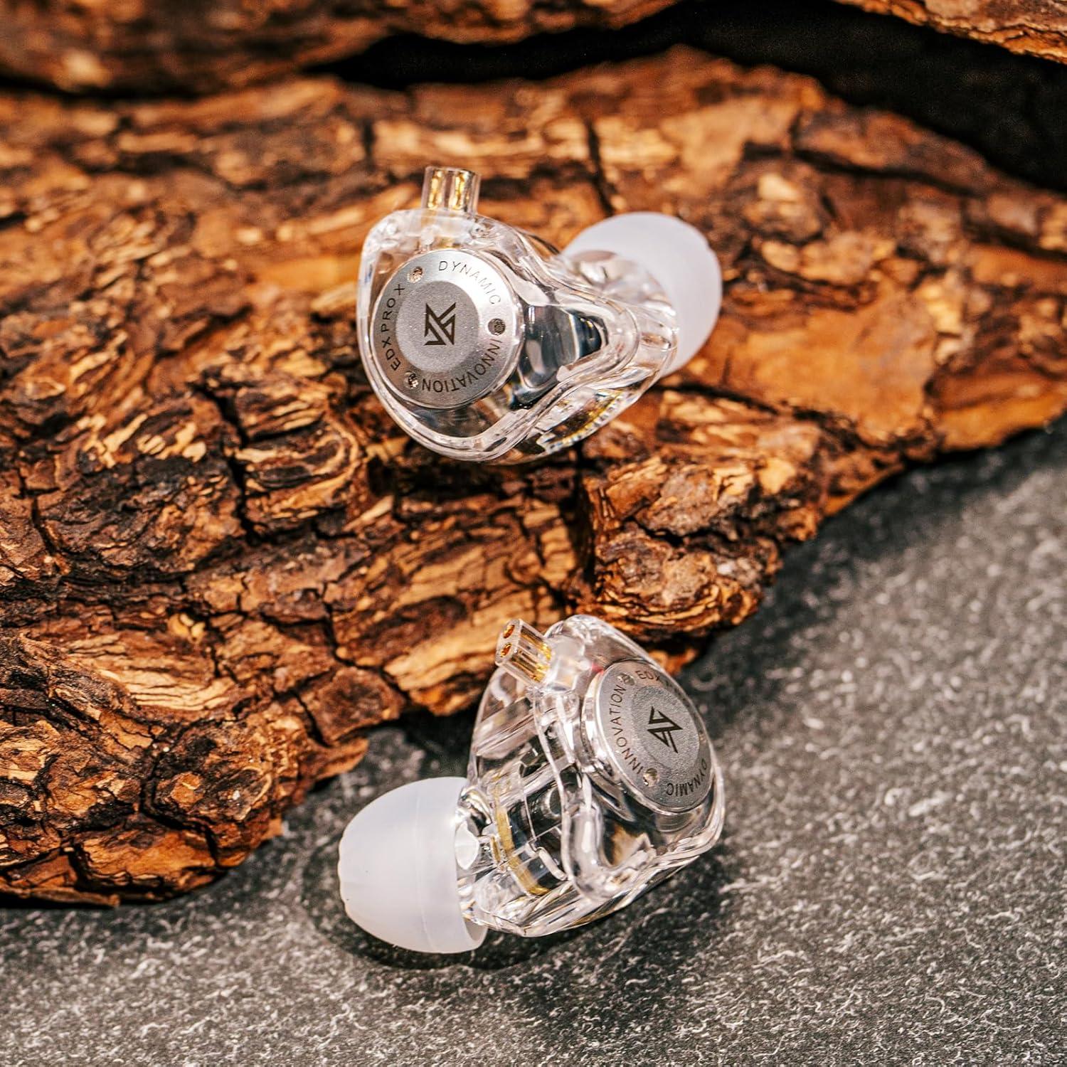 Auriculares Intrauditivos KZ EDX Pro X HiFi 10mm Transparente