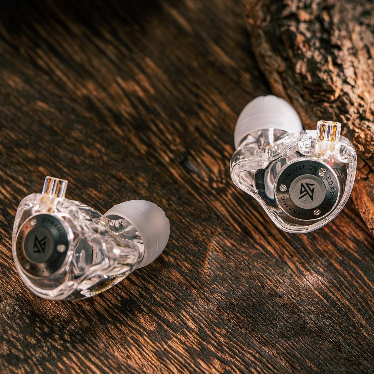 Auriculares Intrauditivos KZ EDX Pro X HiFi 10mm Transparente