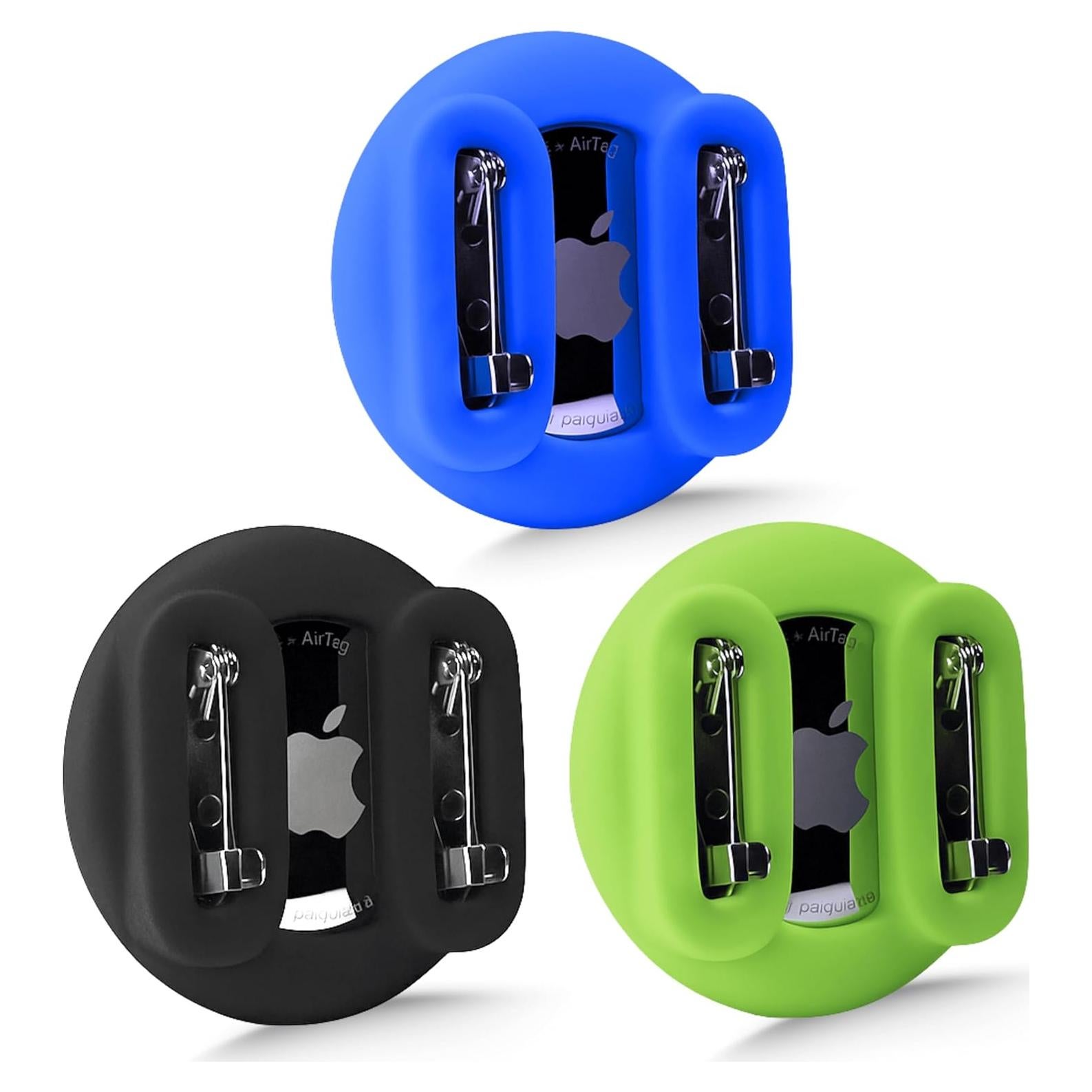 Soporte de Silicona Doble Pin para AirTag TITAN PPE - 3 Paquetes