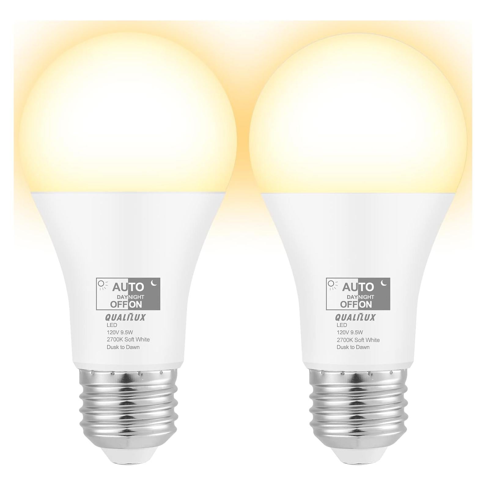 Bombillas LED Qualilux A19 9.5W 850LM Paquete de 2