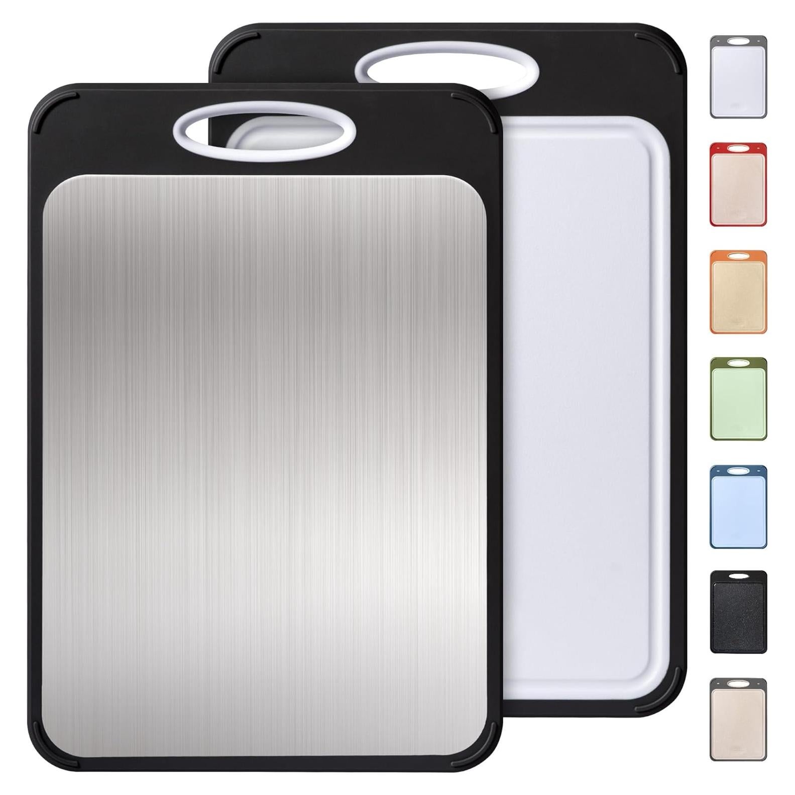 Tabla de Cortar Doble Cara Socisen Acero Inoxidable 40x27 cm