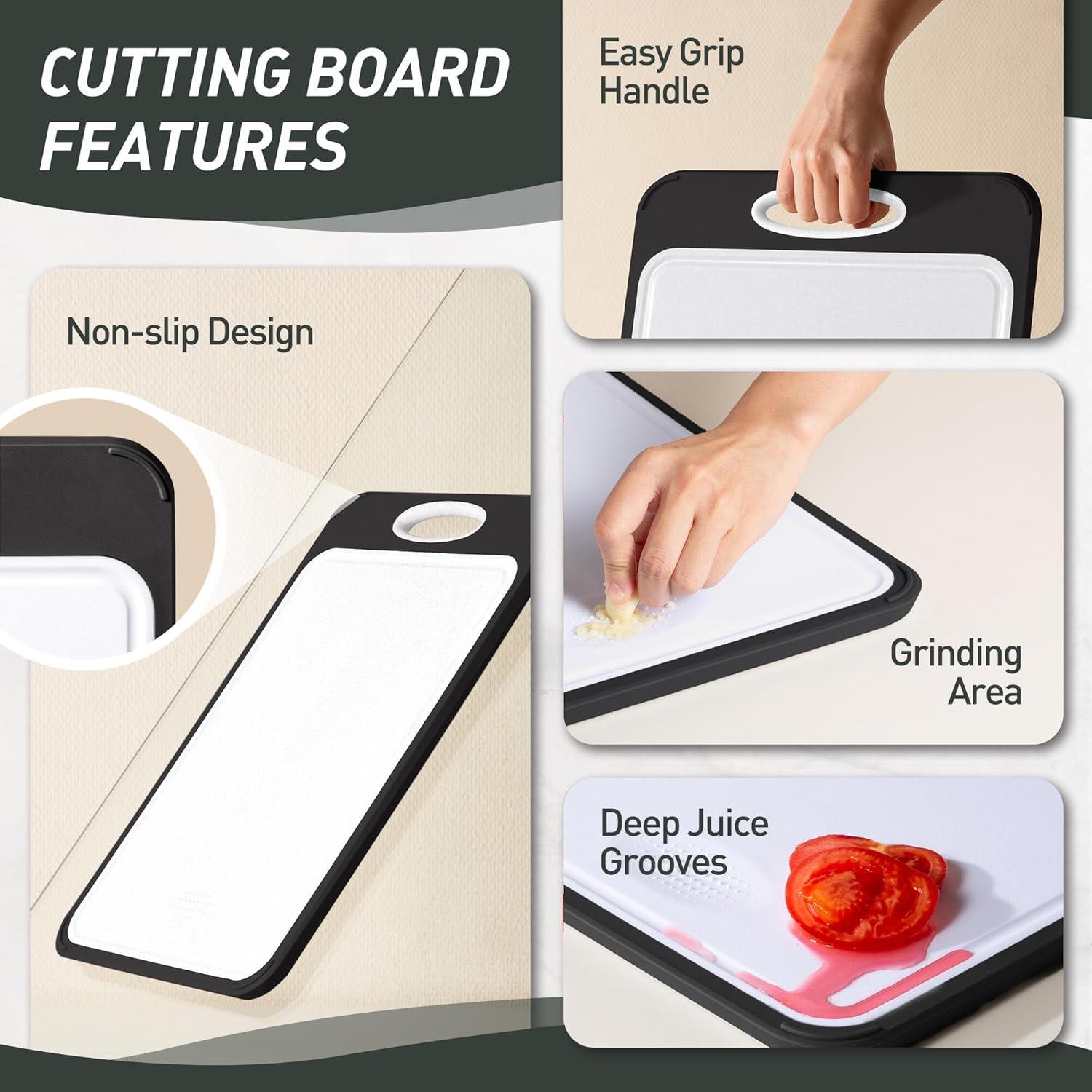 Tabla de Cortar Doble Cara Socisen Acero Inoxidable 40x27 cm