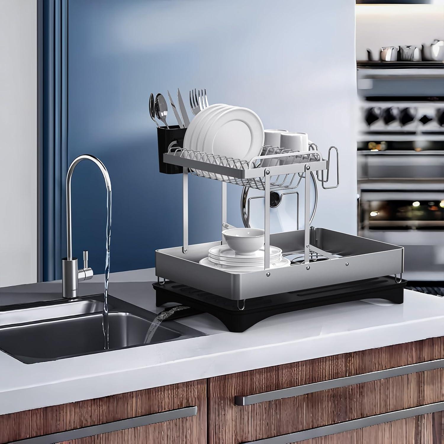 Escurridor de Platos Plegable DCCDU Acero Inoxidable 42x30cm