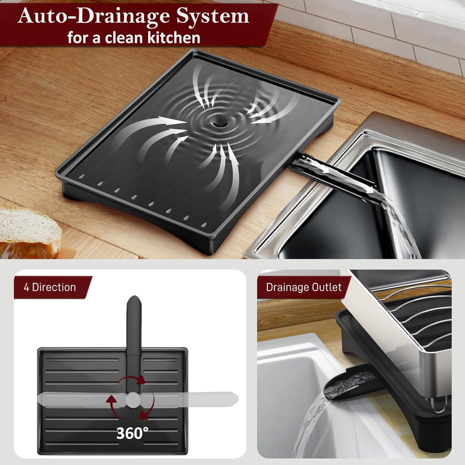 Escurridor de Platos Plegable DCCDU Acero Inoxidable 42x30cm