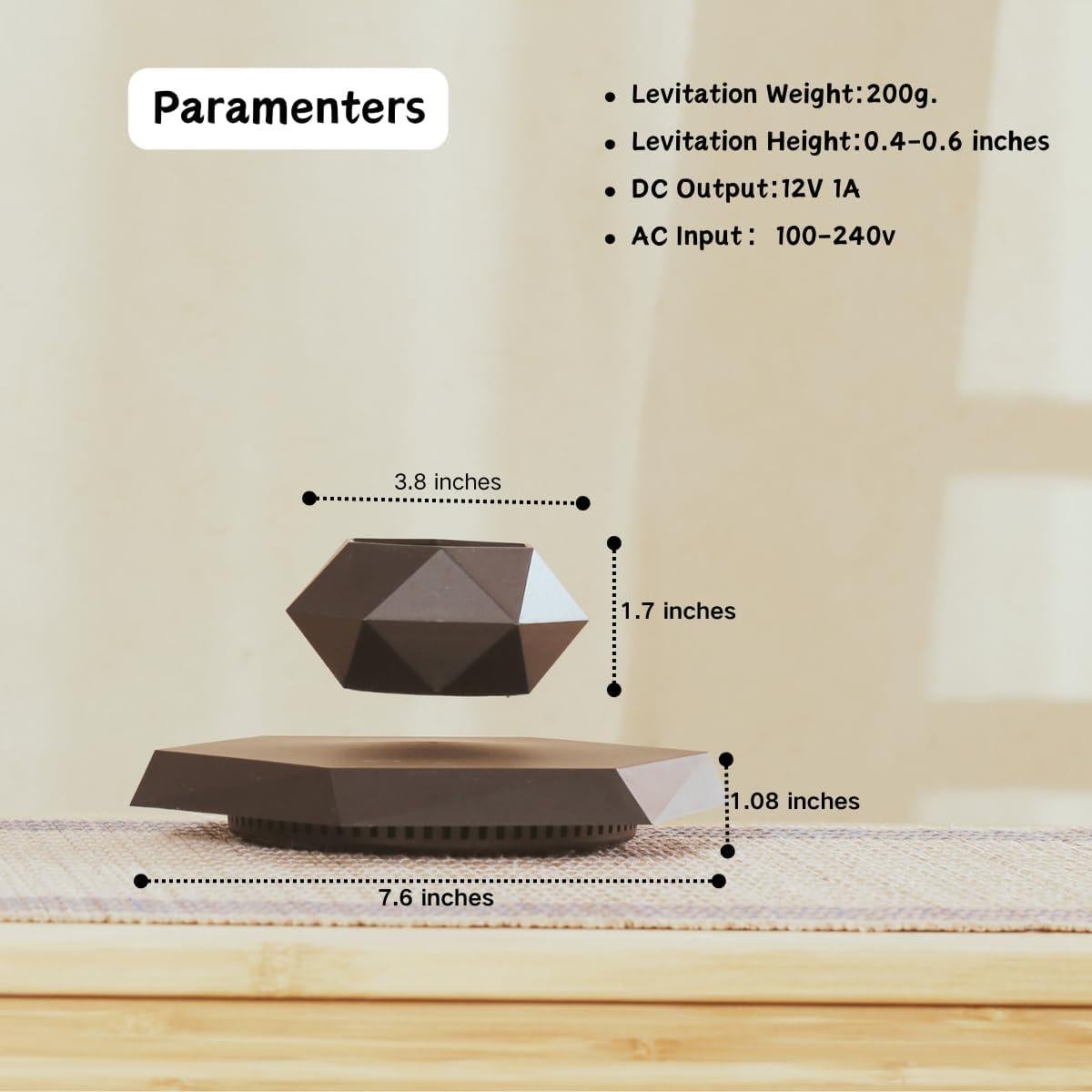 Maceta Flotante MOOCCI Hexagonal para Suculentas 19.5cm