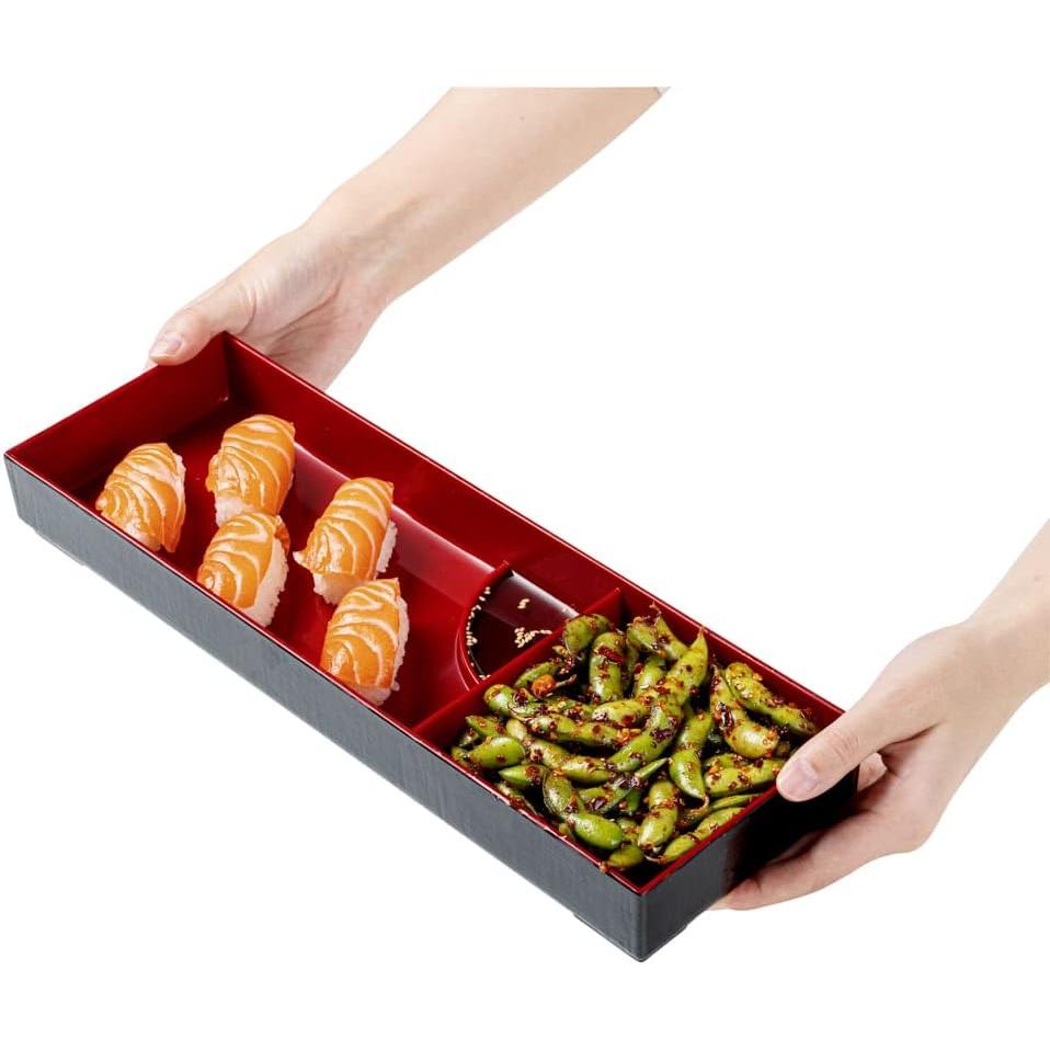 Bandeja Bento Tek 35.4 cm con 2 Compartimentos - Restaurantware