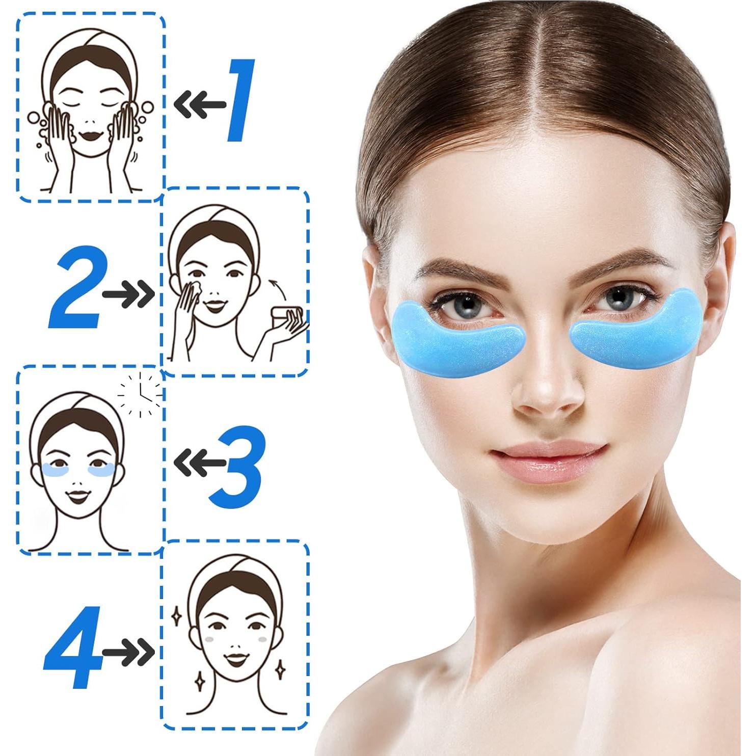 Parche para Ojos Ruzzut - 28 Pares Gel Colágeno Hidratante