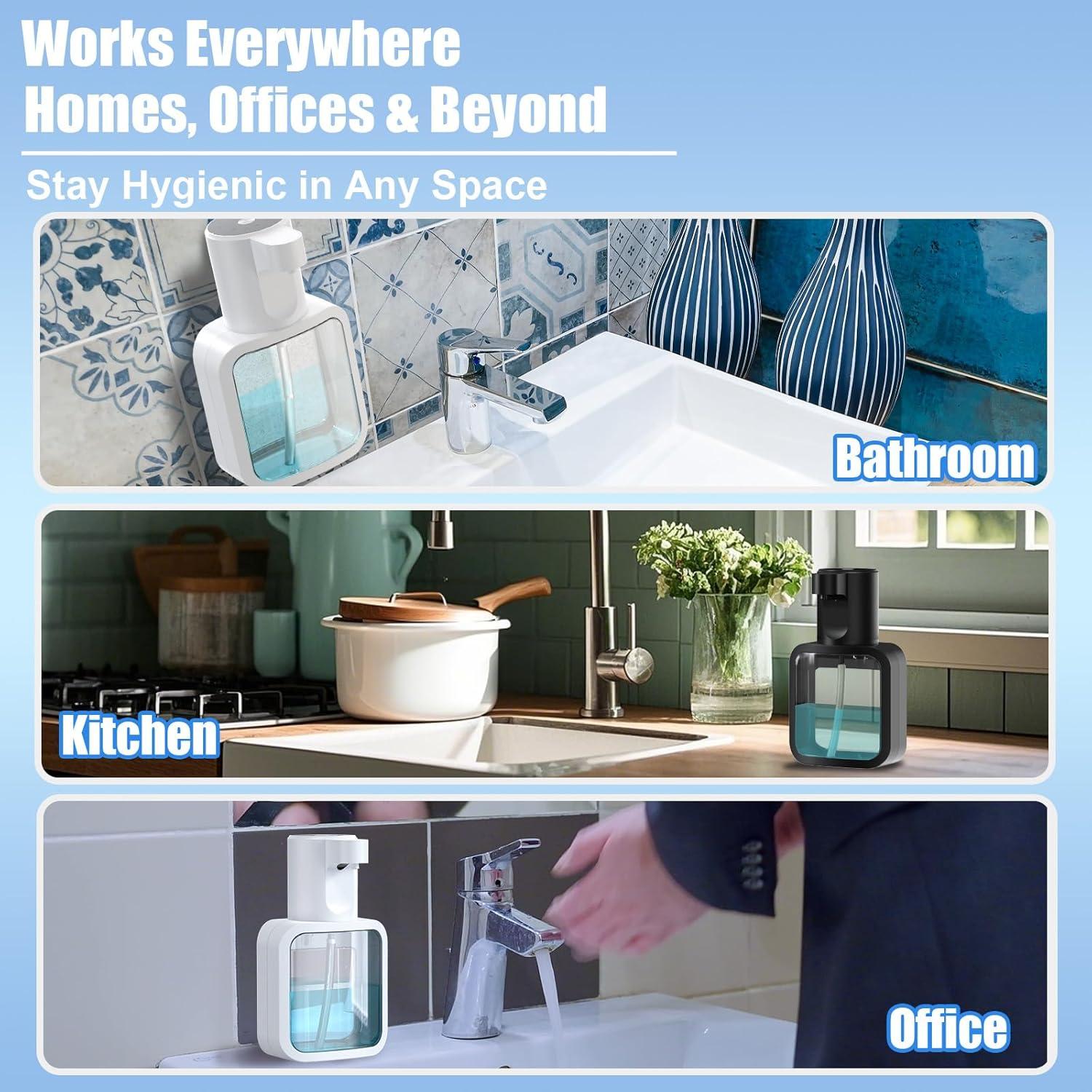 Dispensador de Jabón Espumoso Automático MineWon Negro 500ml