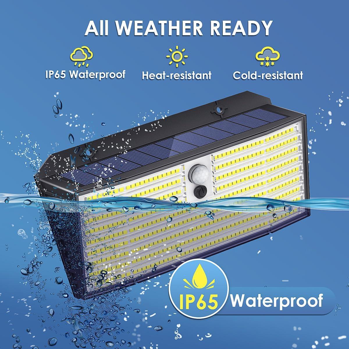 Luces Solares de Movimiento APILAB 418 LED 2 Paquete IP65