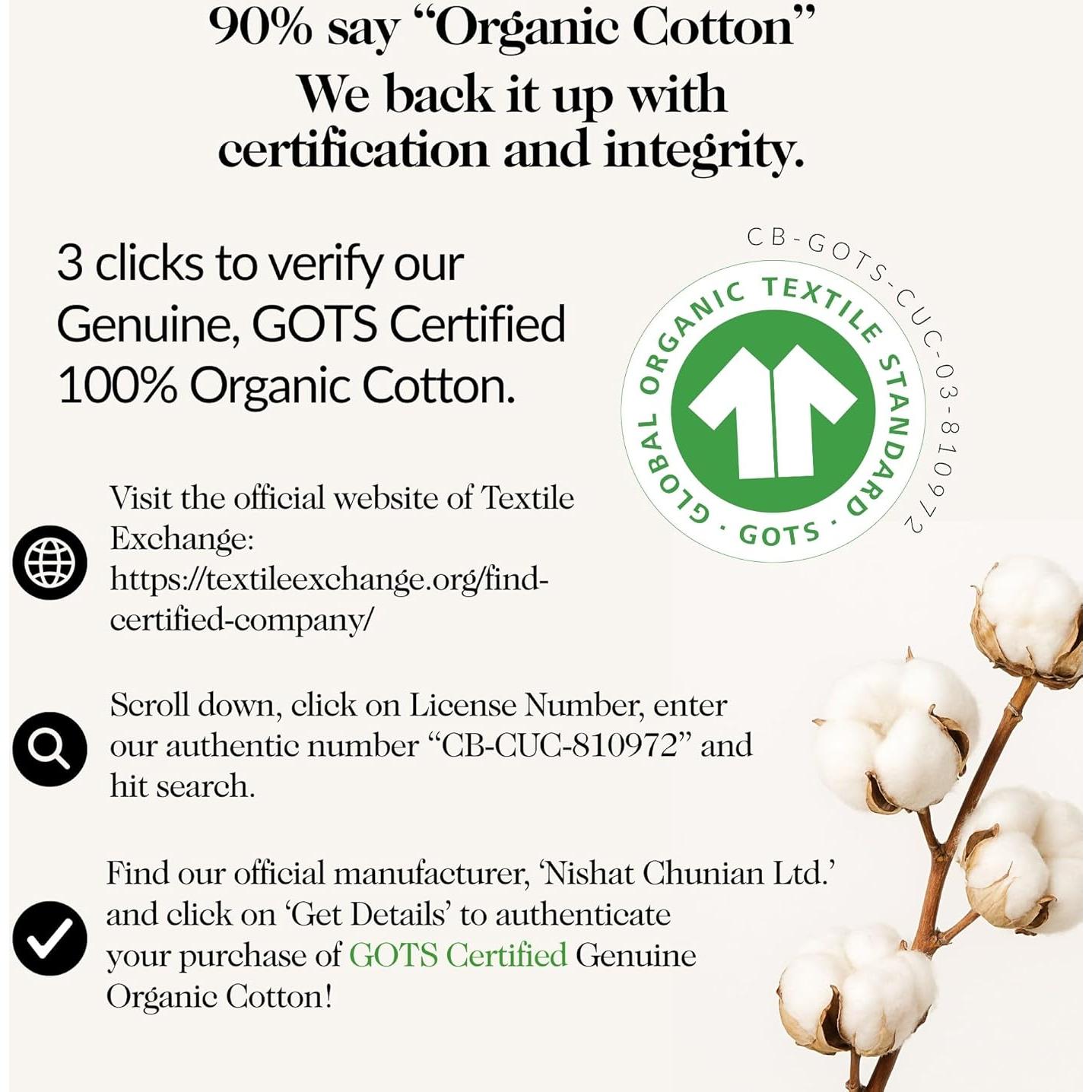 Sábanas Doble 100% Algodón Orgánico Sweave 415 Hilos Marfil