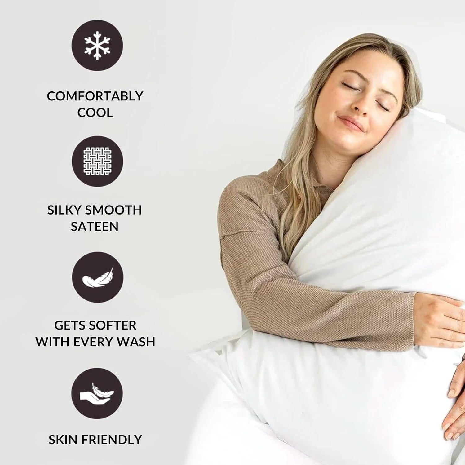 Sábanas Doble 100% Algodón Orgánico Sweave 415 Hilos Marfil