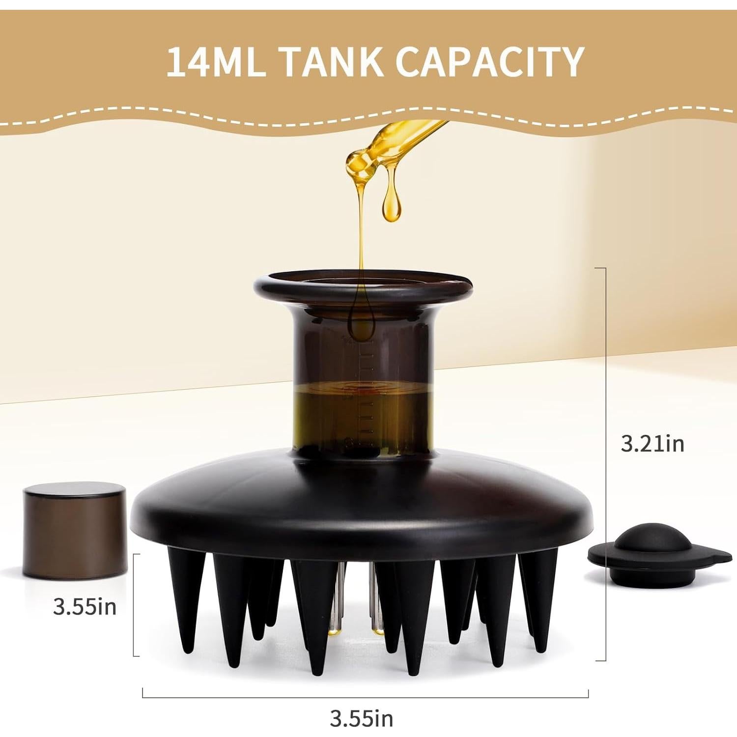 Cepillo Aplicador de Aceite TOCULAB para Crecimiento del Cabello