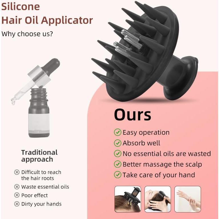 Cepillo Aplicador de Aceite TOCULAB para Crecimiento del Cabello
