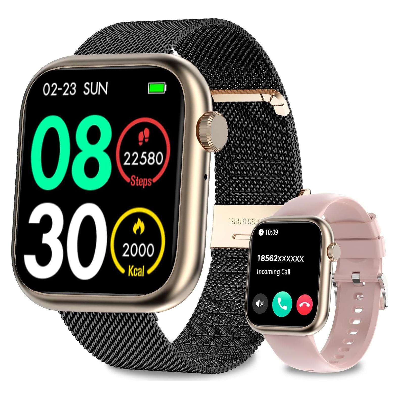 Reloj Inteligente GADIXY para Hombres y Mujeres - Fitness, IP68, 1.83"