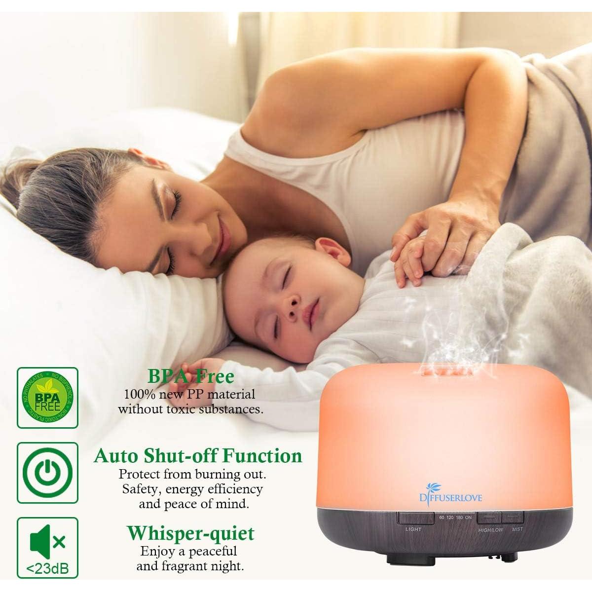 Difusor de Aceite Esencial Diffuserlove 500ML Control Remoto