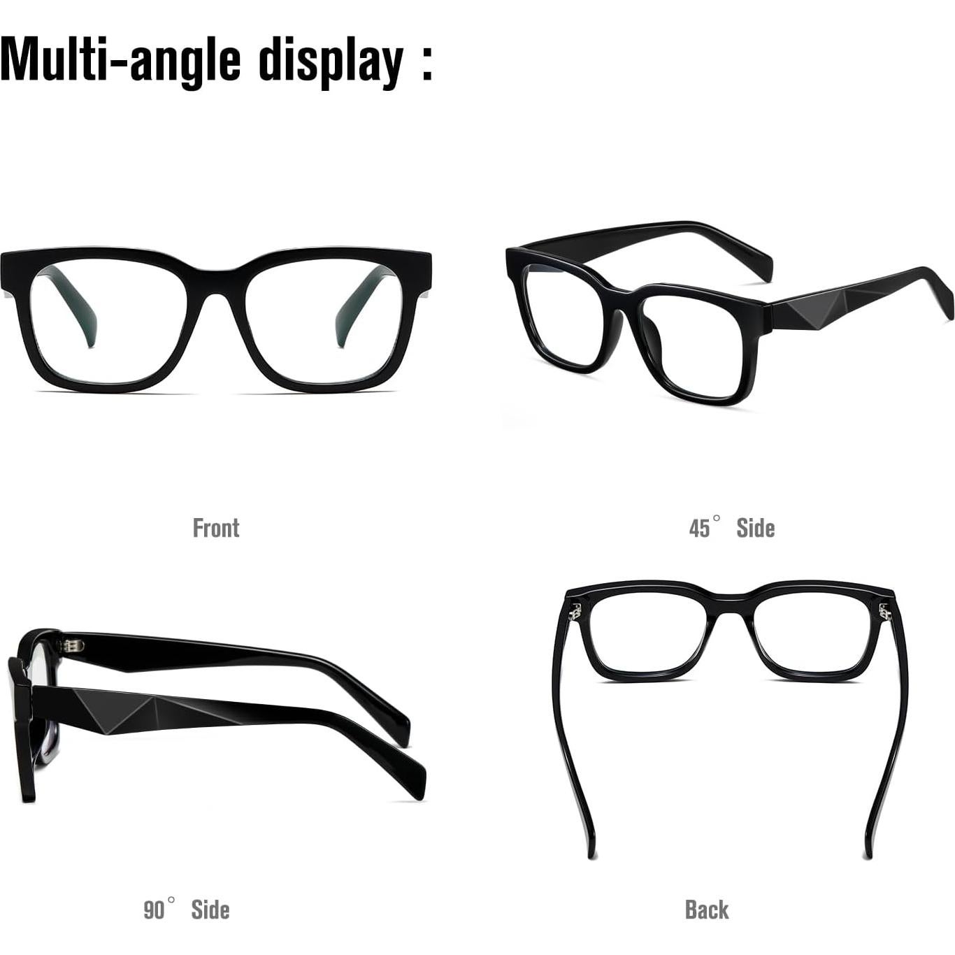 Gafas bloqueadoras luz azul Kimorn, protección UV, marco negro