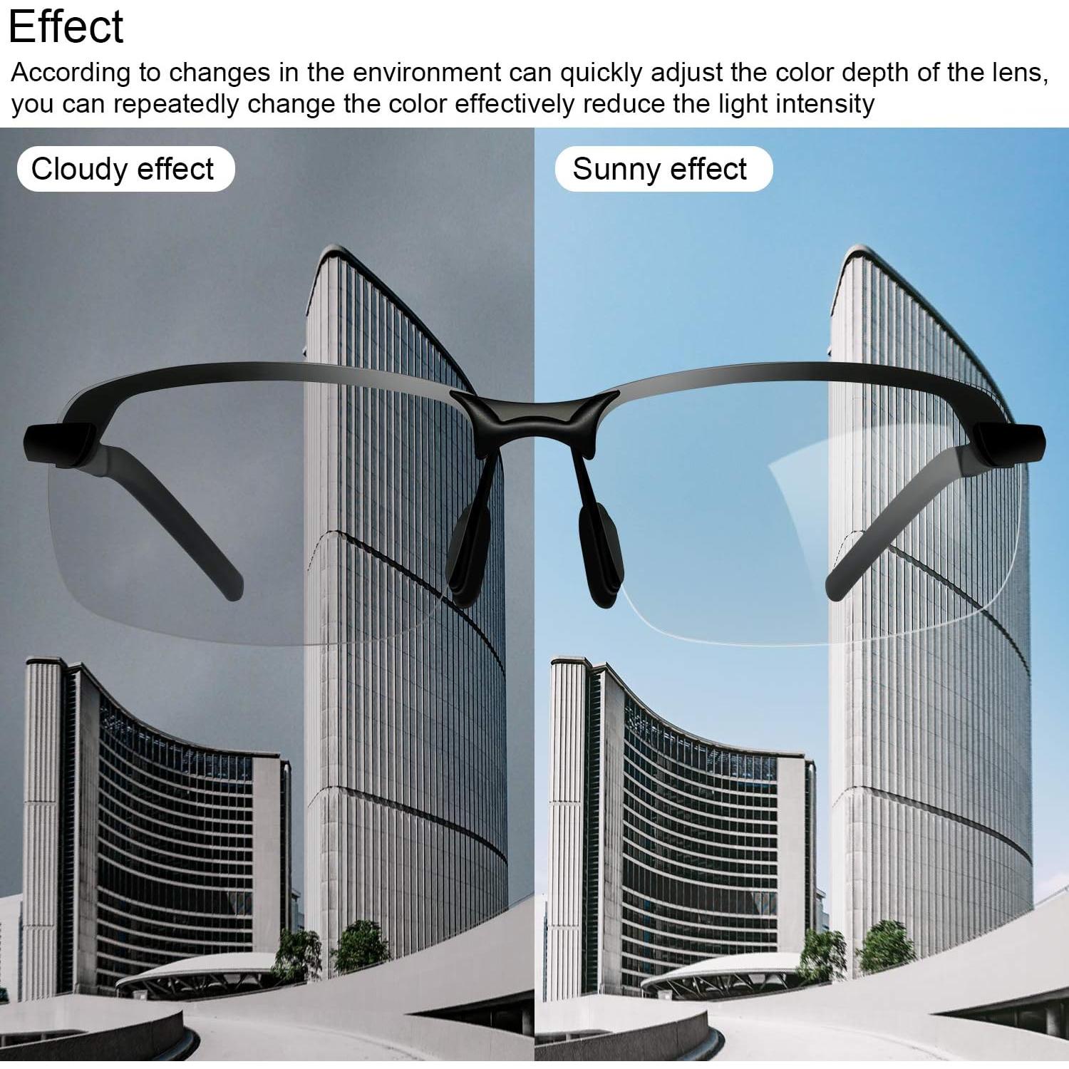 Gafas de sol fotoquímicas PEEPAI para hombres UV400 polarizadas