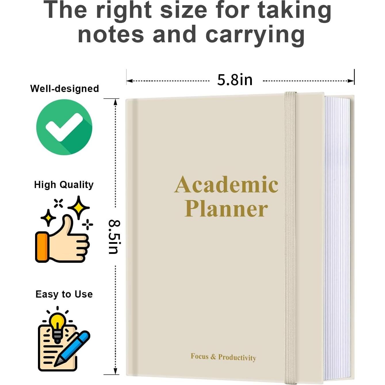 Planificador Académico A5 Tuun Fuplan Beige 200 Páginas